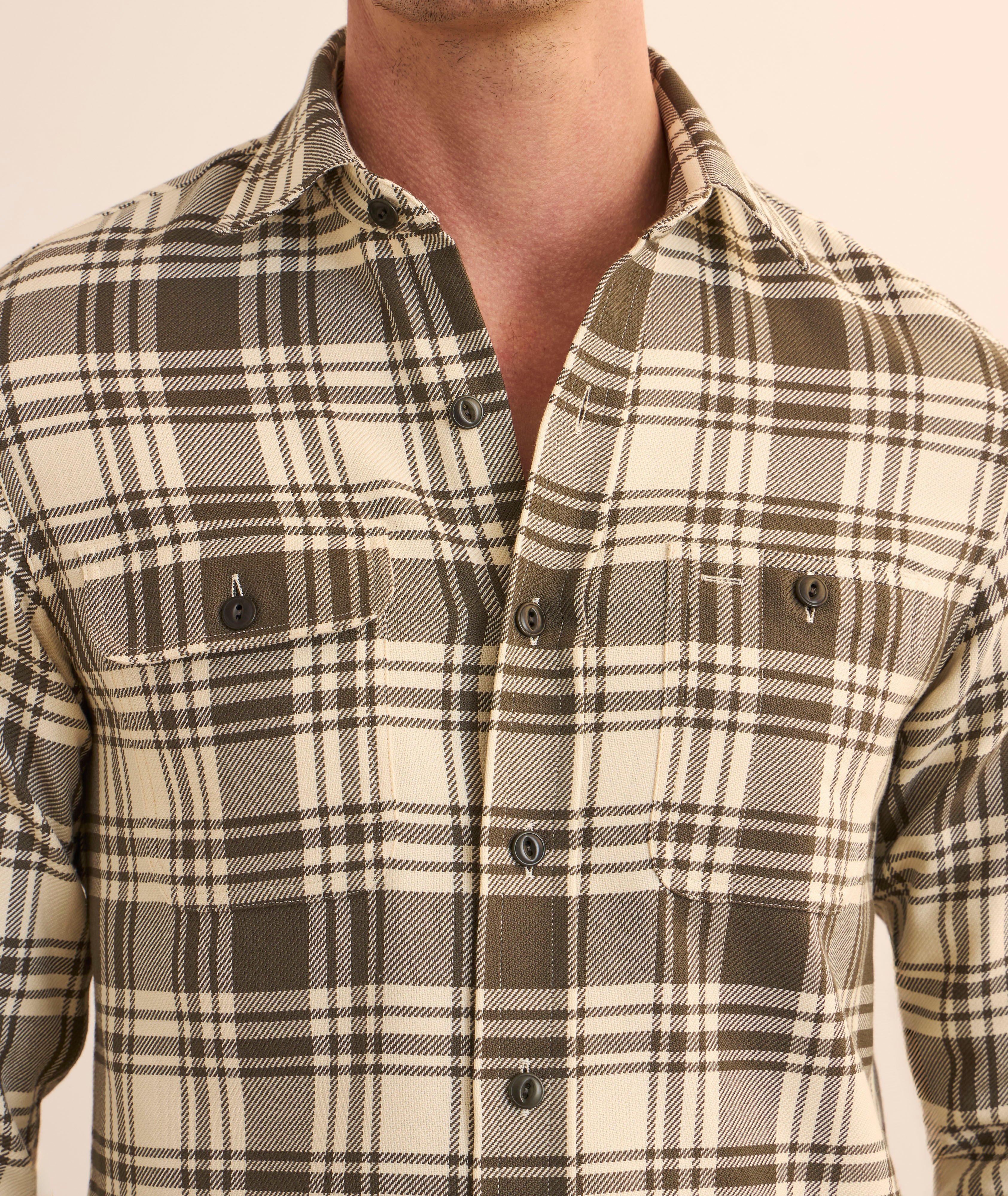 Evanton Plaid Cotton Twill Shirt  image 3