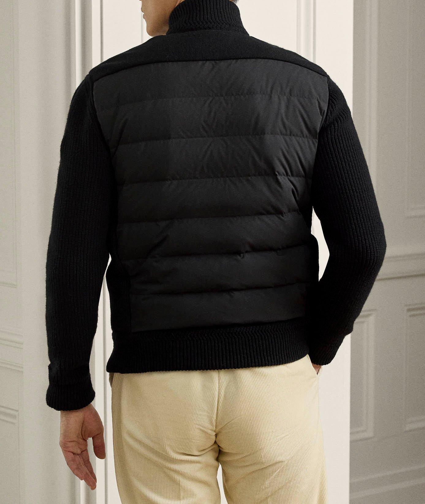 Chandail hybride matelassé en mélange-cachemire image 2