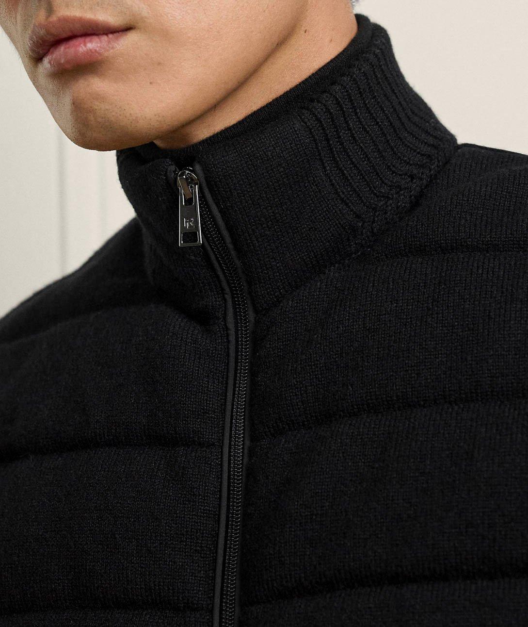 Chandail hybride matelassé en mélange-cachemire image 4