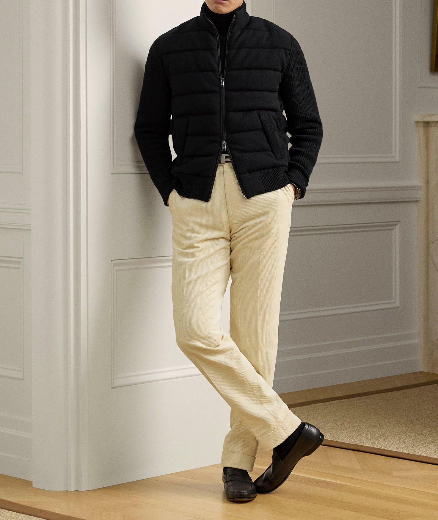 Chandail hybride matelassé en mélange-cachemire image 5