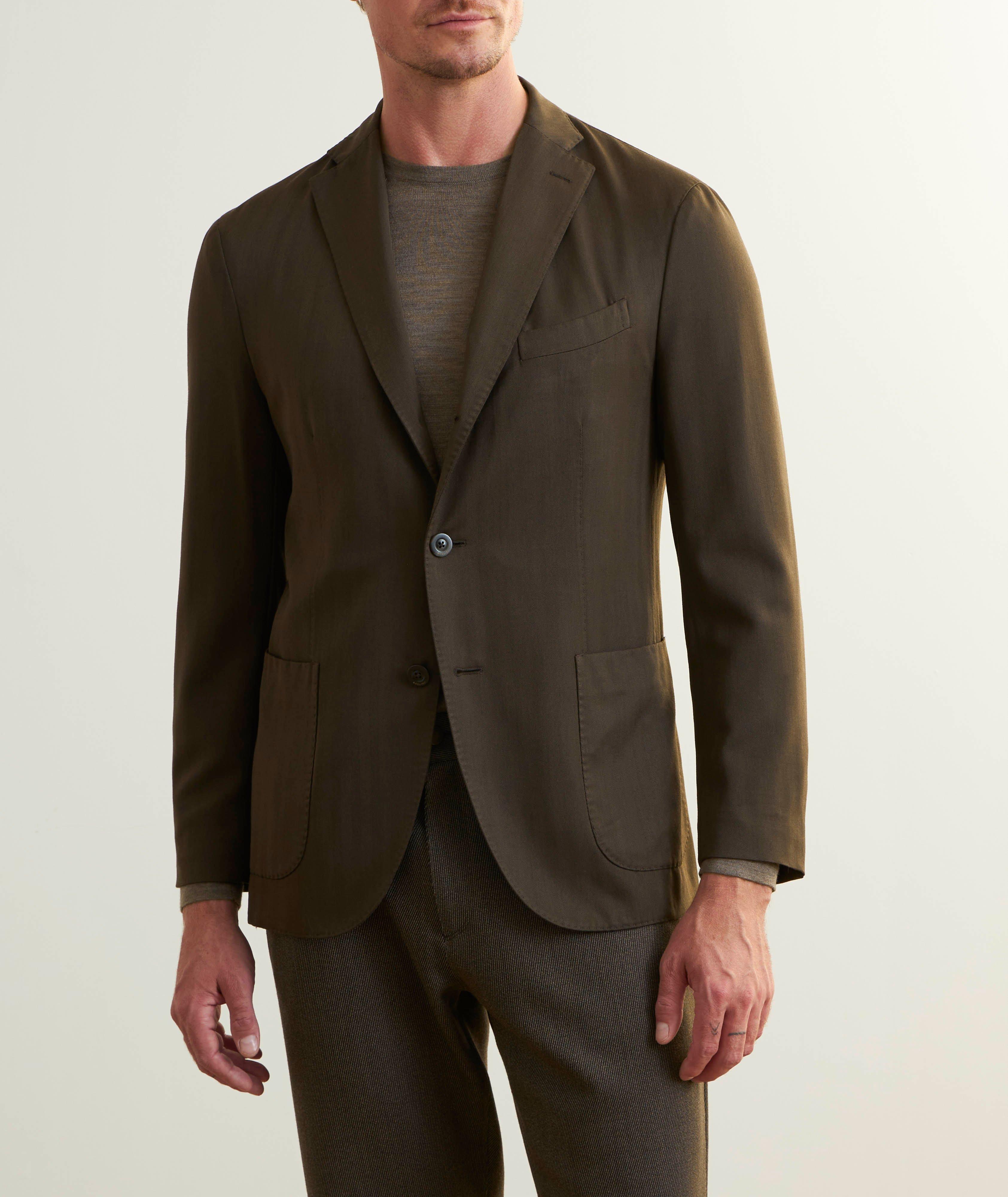 Herringbone Garment Dyed Sport Jacket image 1