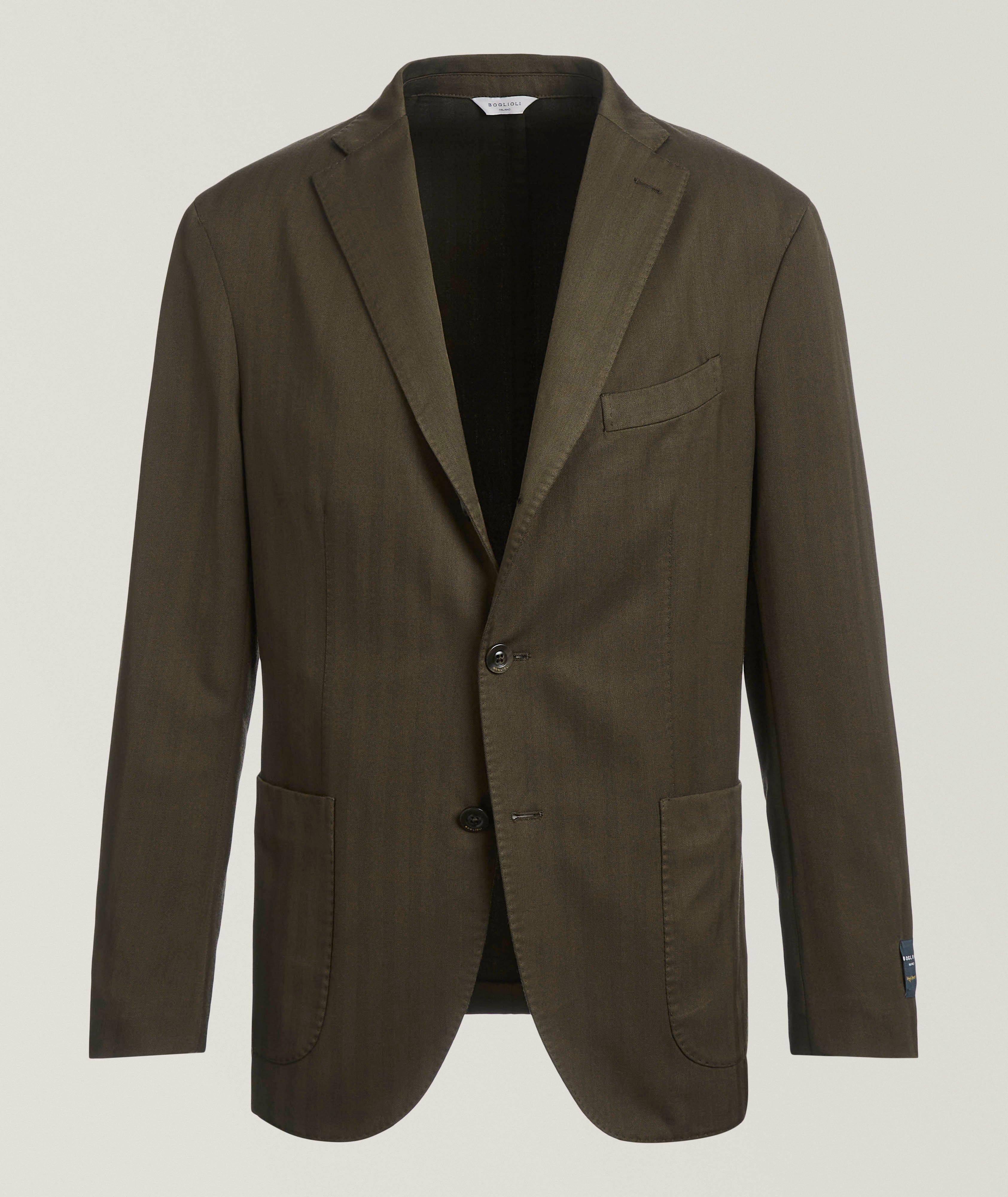 Boglioli Veston teint en pièce à chevrons