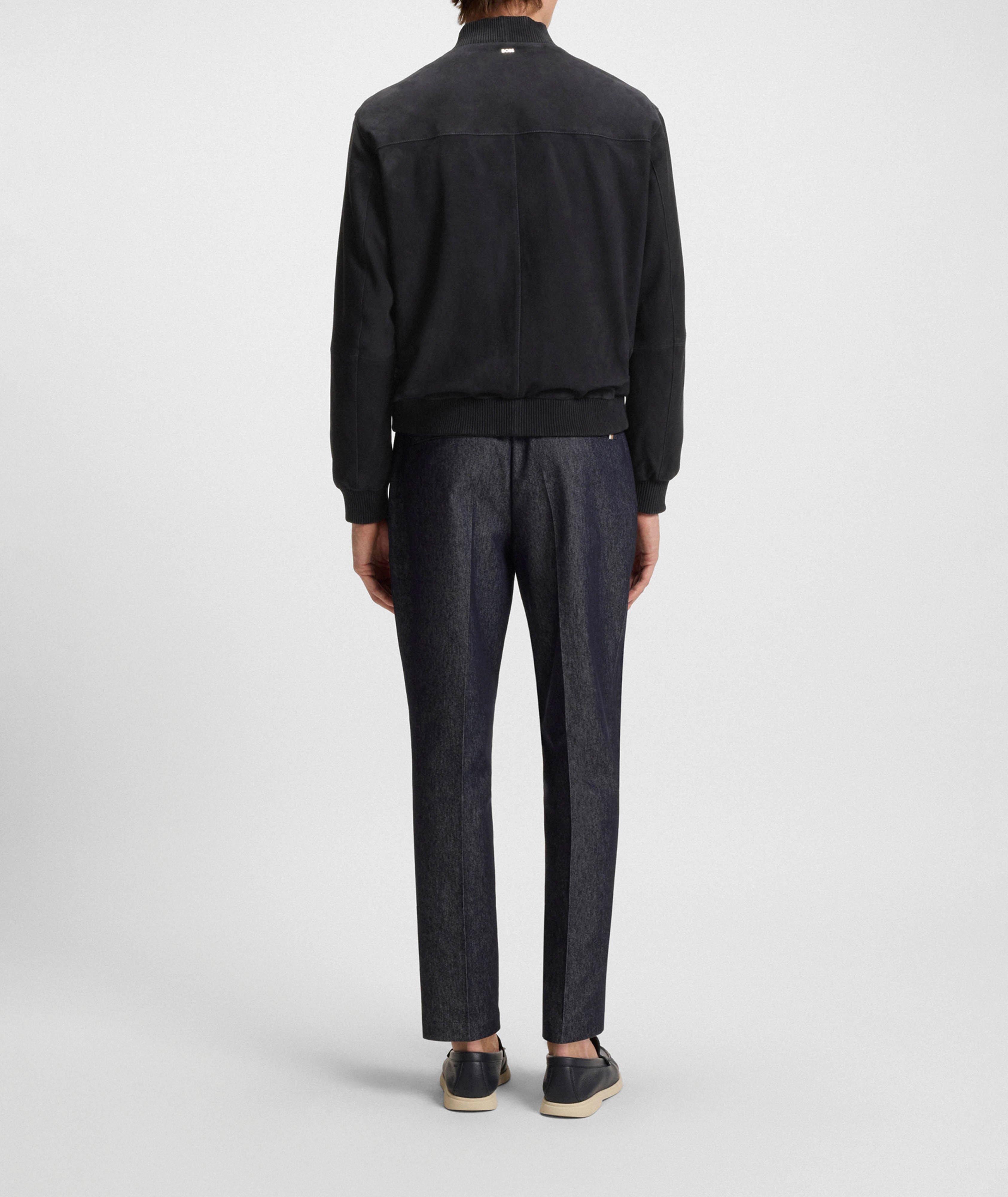 Muller Ribbed-Trim Suede Jacket image 2