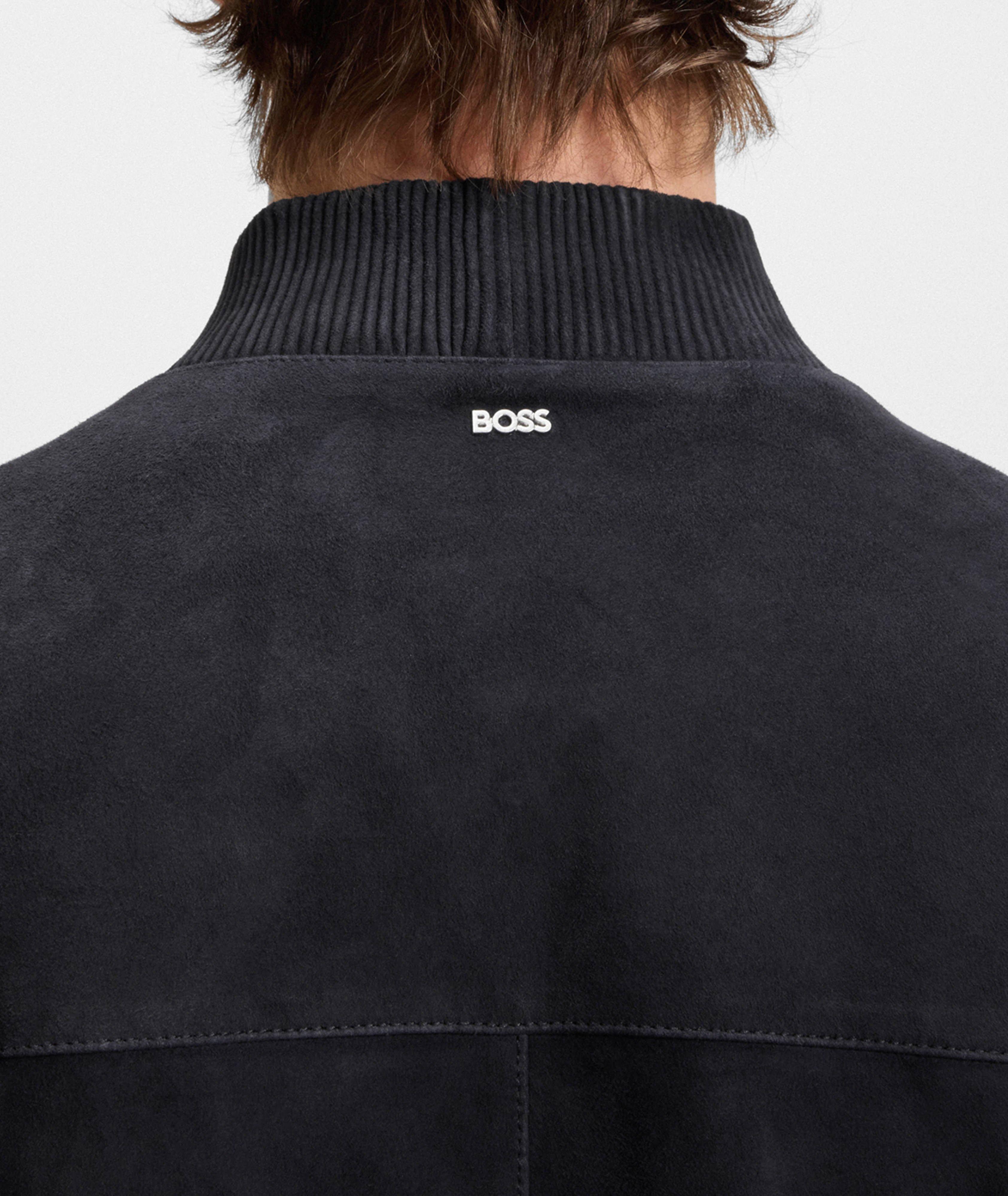 Muller Ribbed-Trim Suede Jacket image 4