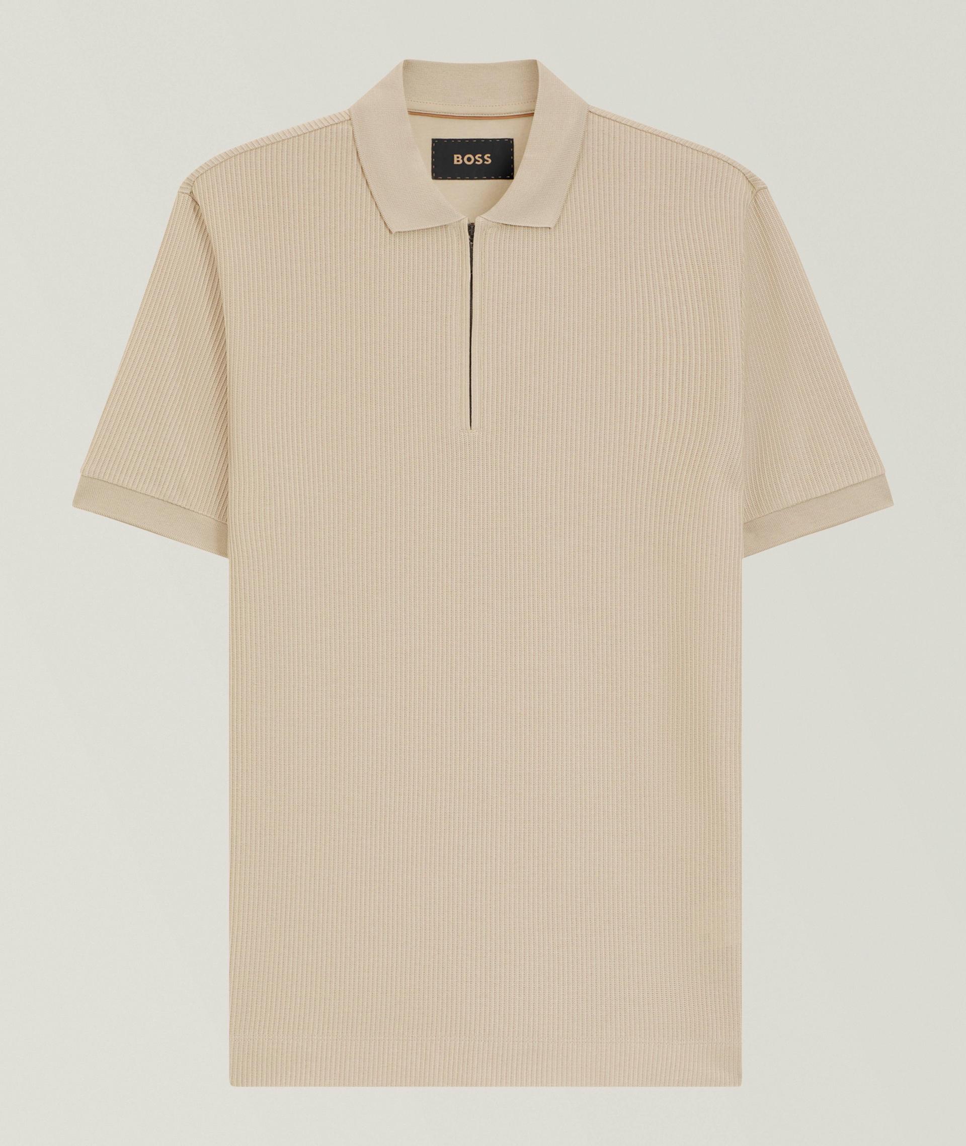 Payrot Rib-Knit Zipper Polo image 0
