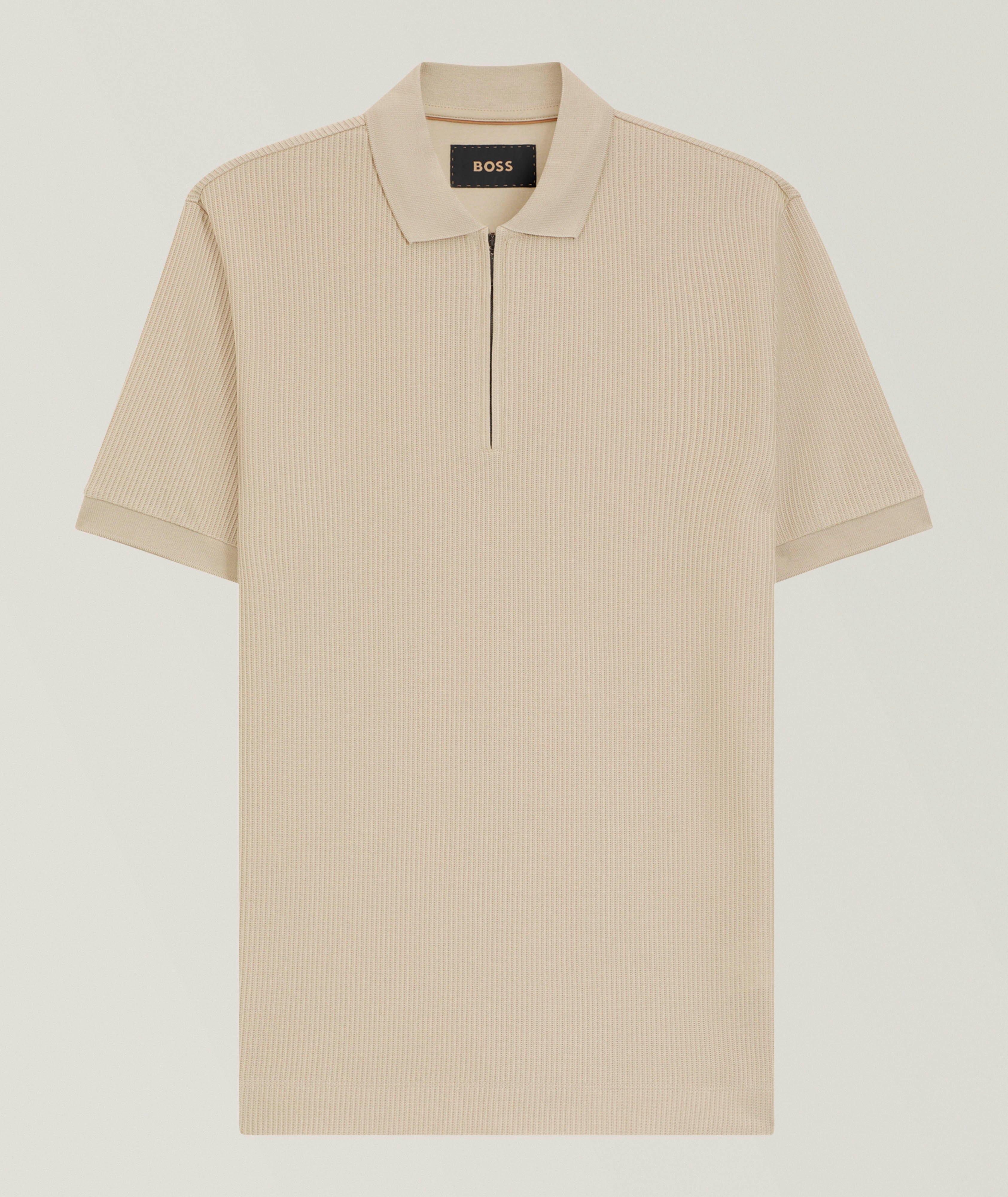 Payrot Rib-Knit Zipper Polo image 0