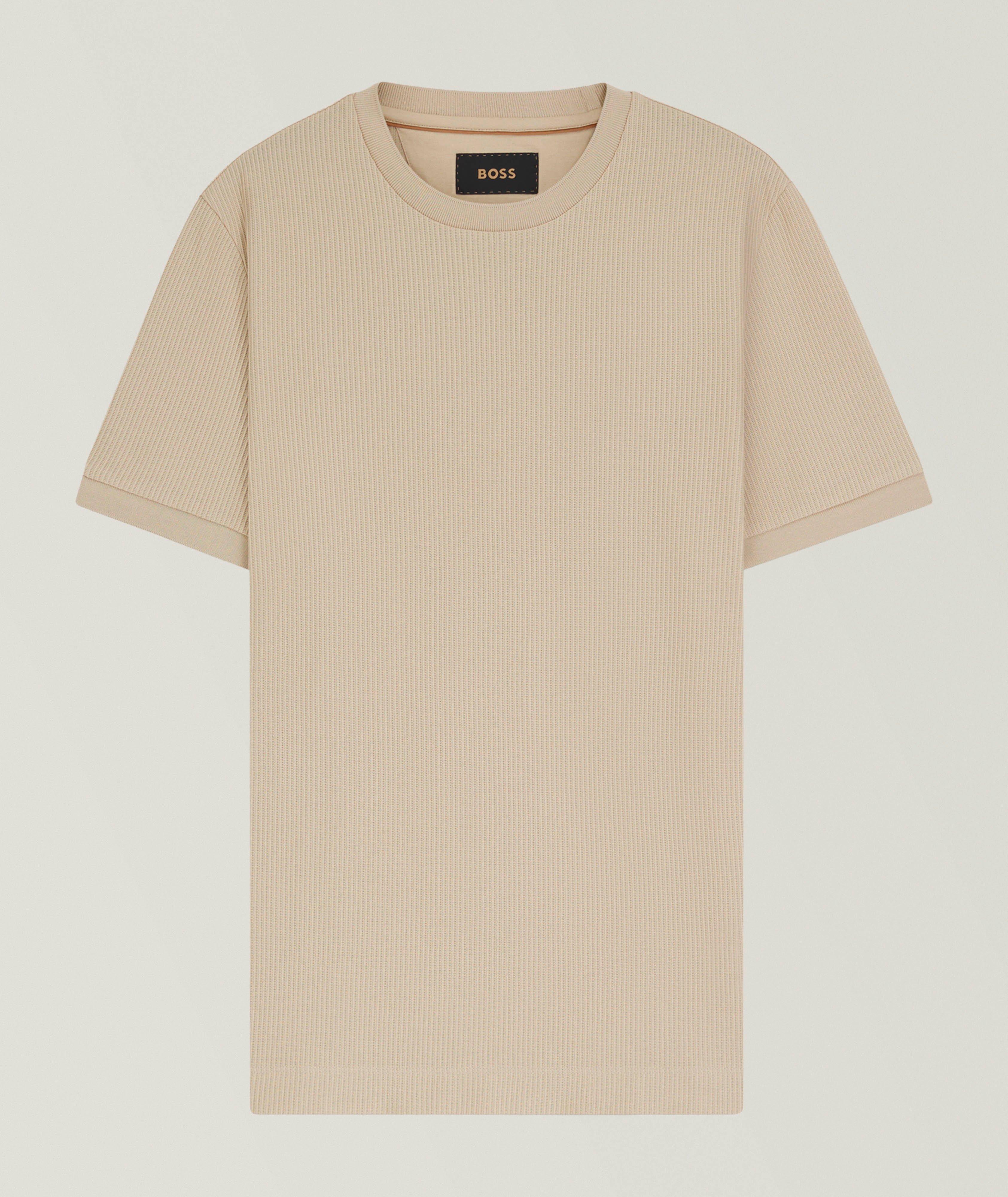 Tesar Structured Rib-Knit T-Shirt   image 0