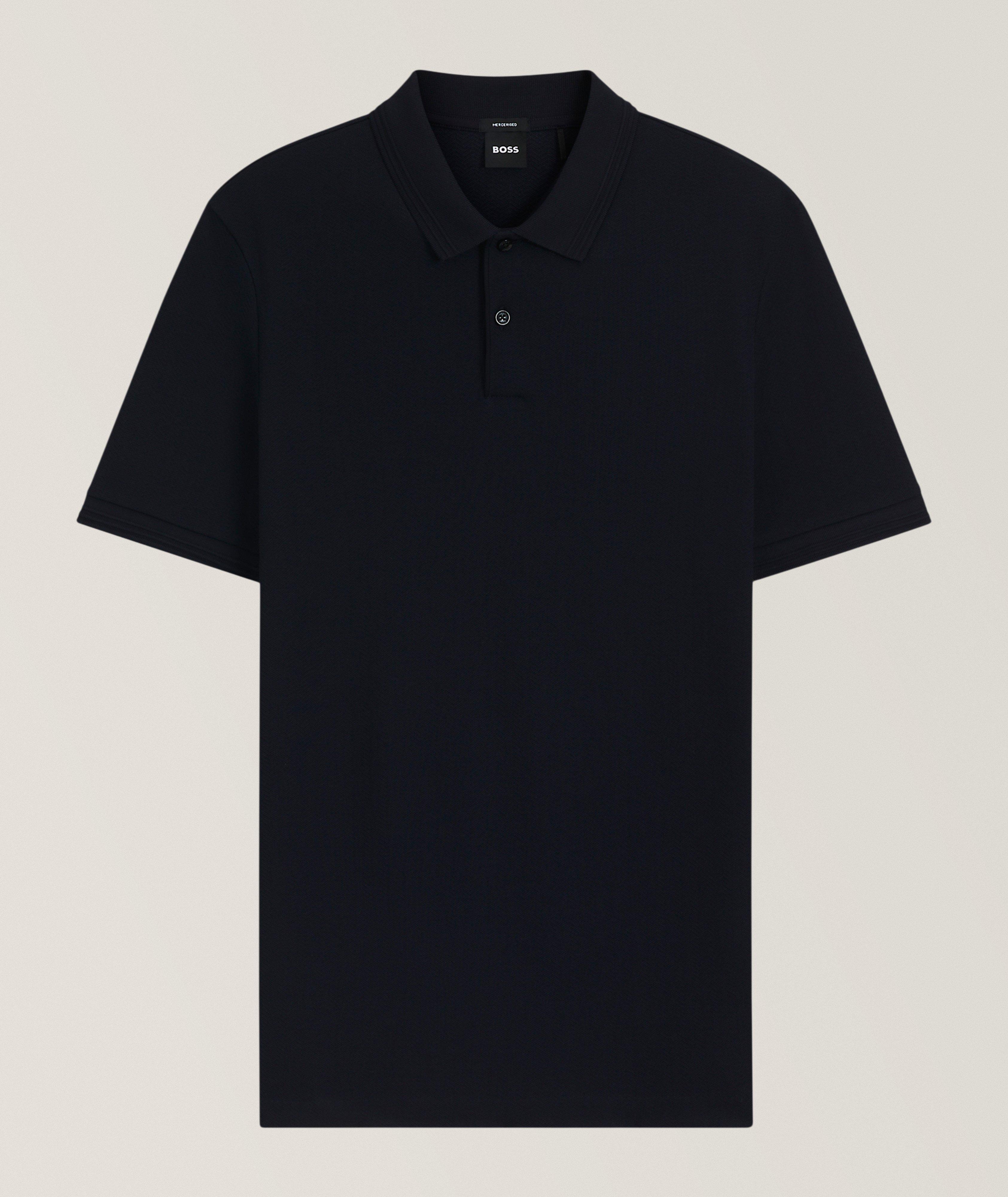 Polo Parlay en coton à tissage en chevron image 0