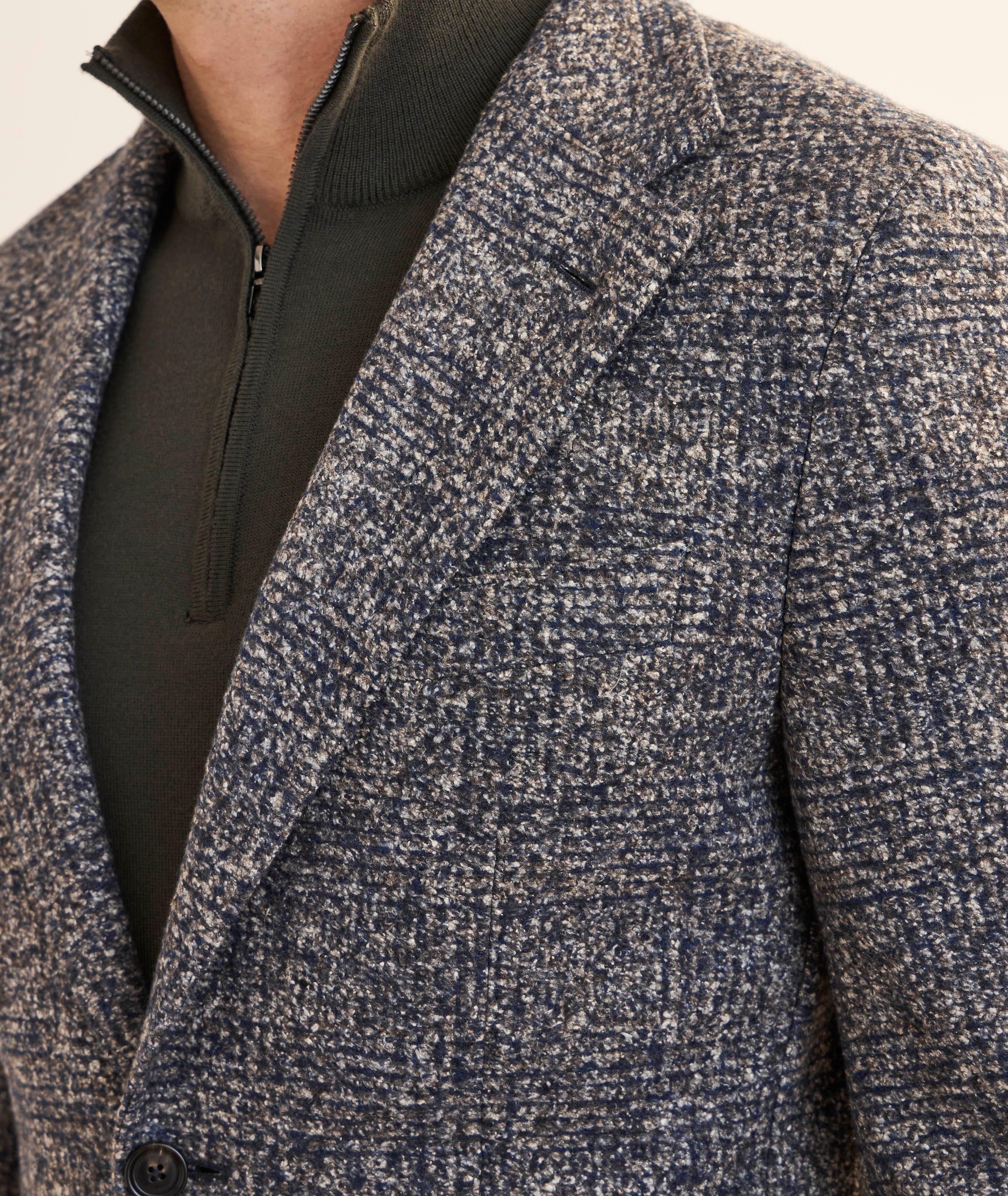 Veston sport en tweed de laine, soie et cachemire image 3