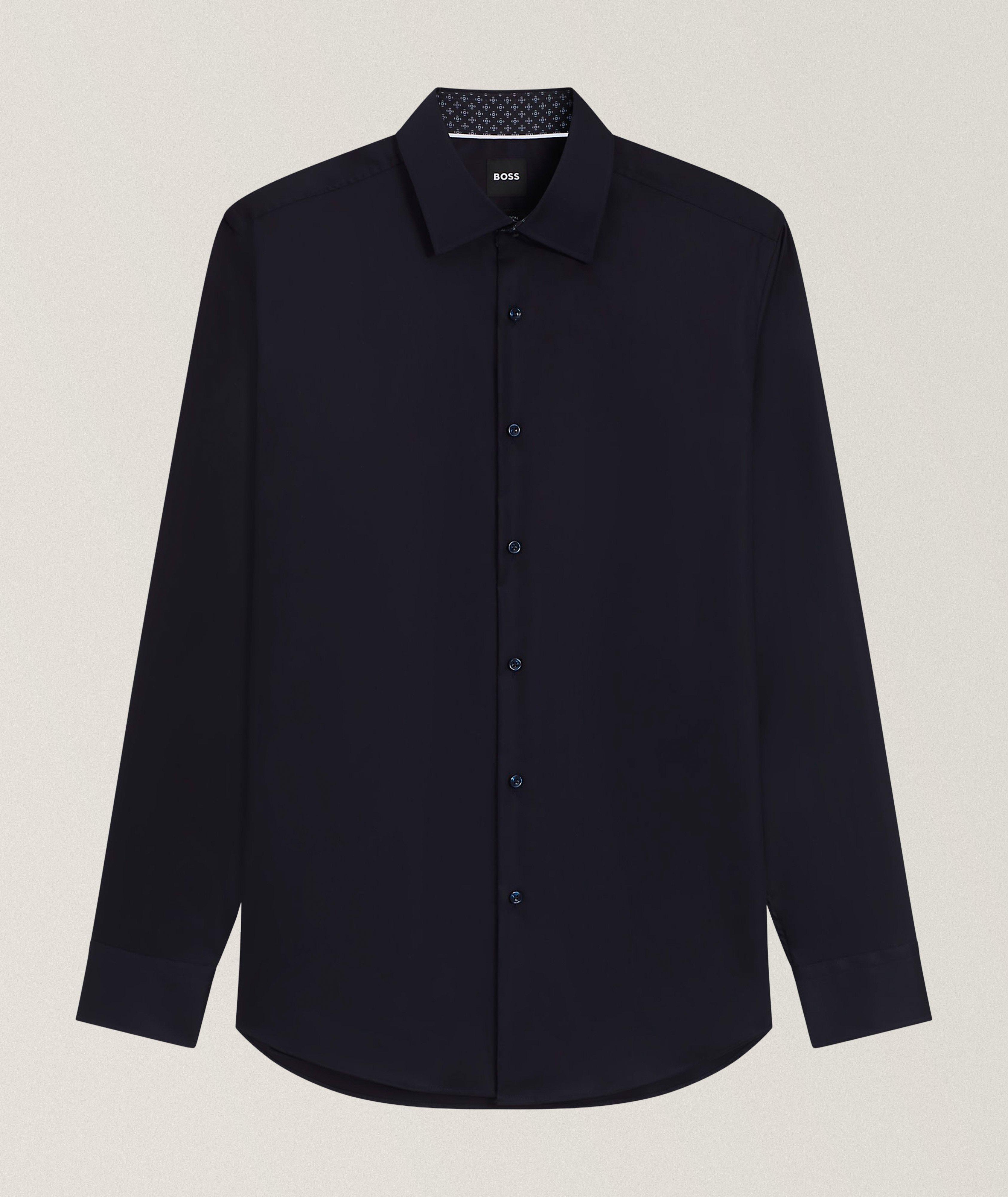 Chemise Hank en popeline de coton de coupe amincie image 0