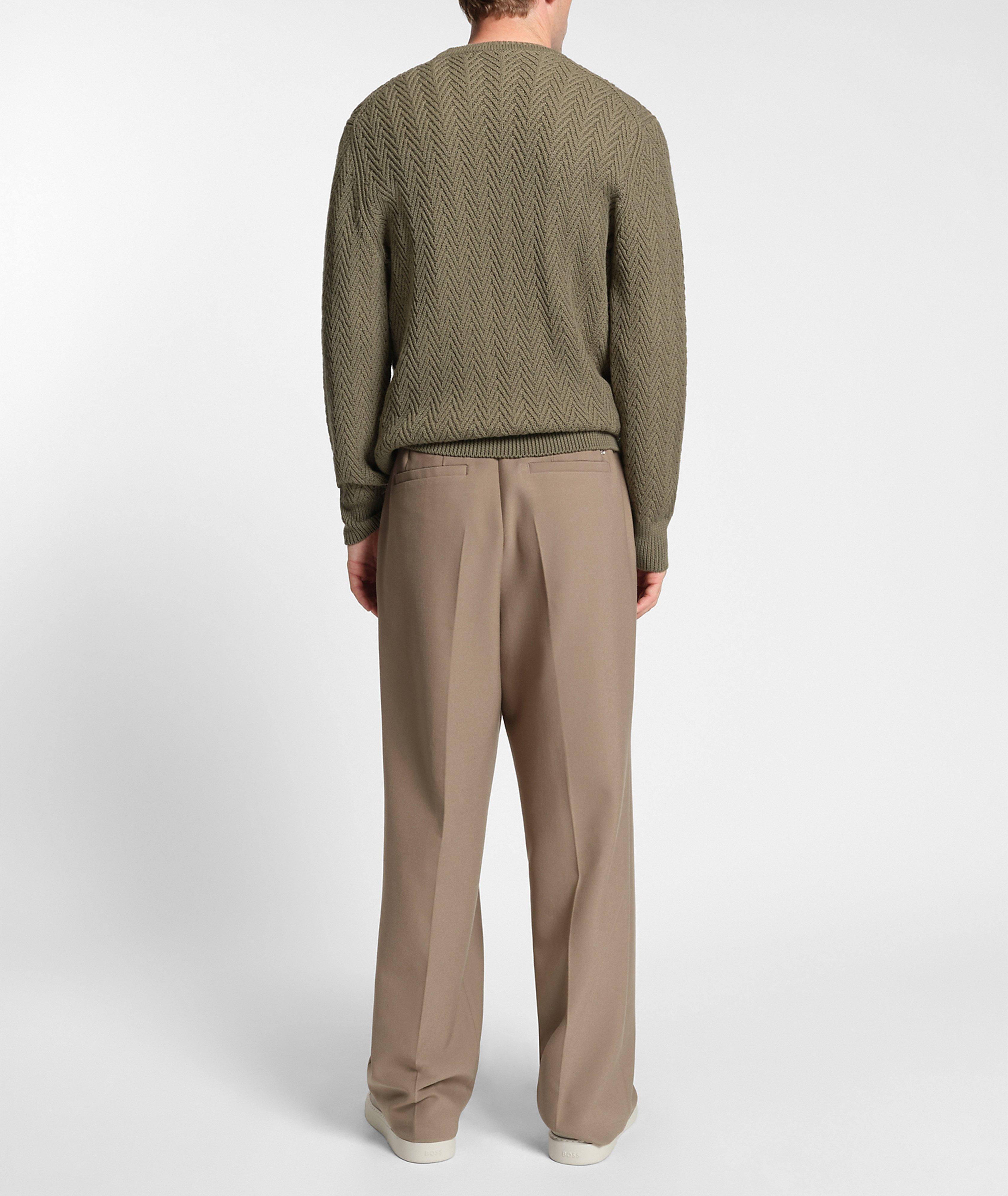 Hitalo Herringbone Virgin Wool Sweater image 2