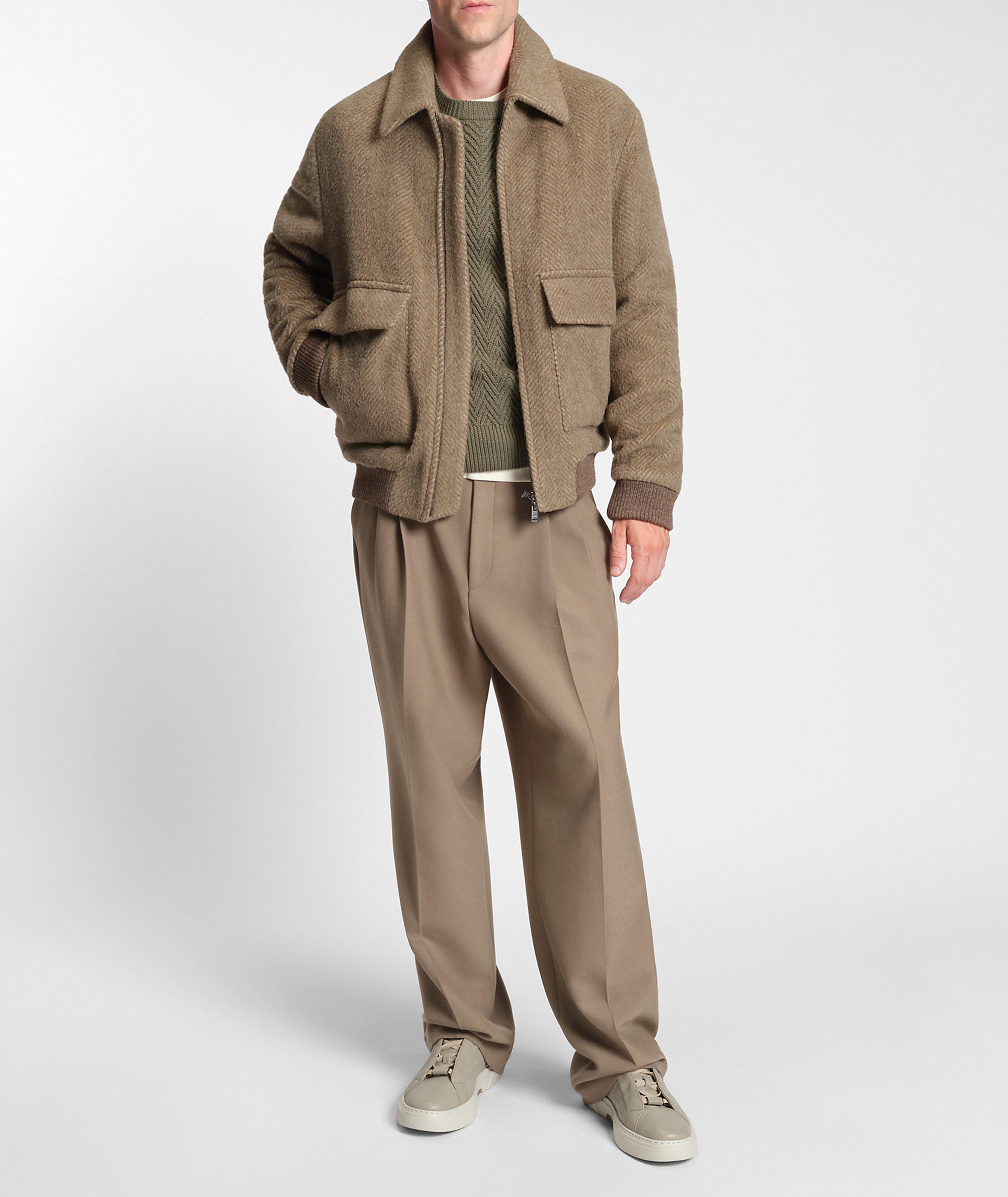 Hitalo Herringbone Virgin Wool Sweater image 4