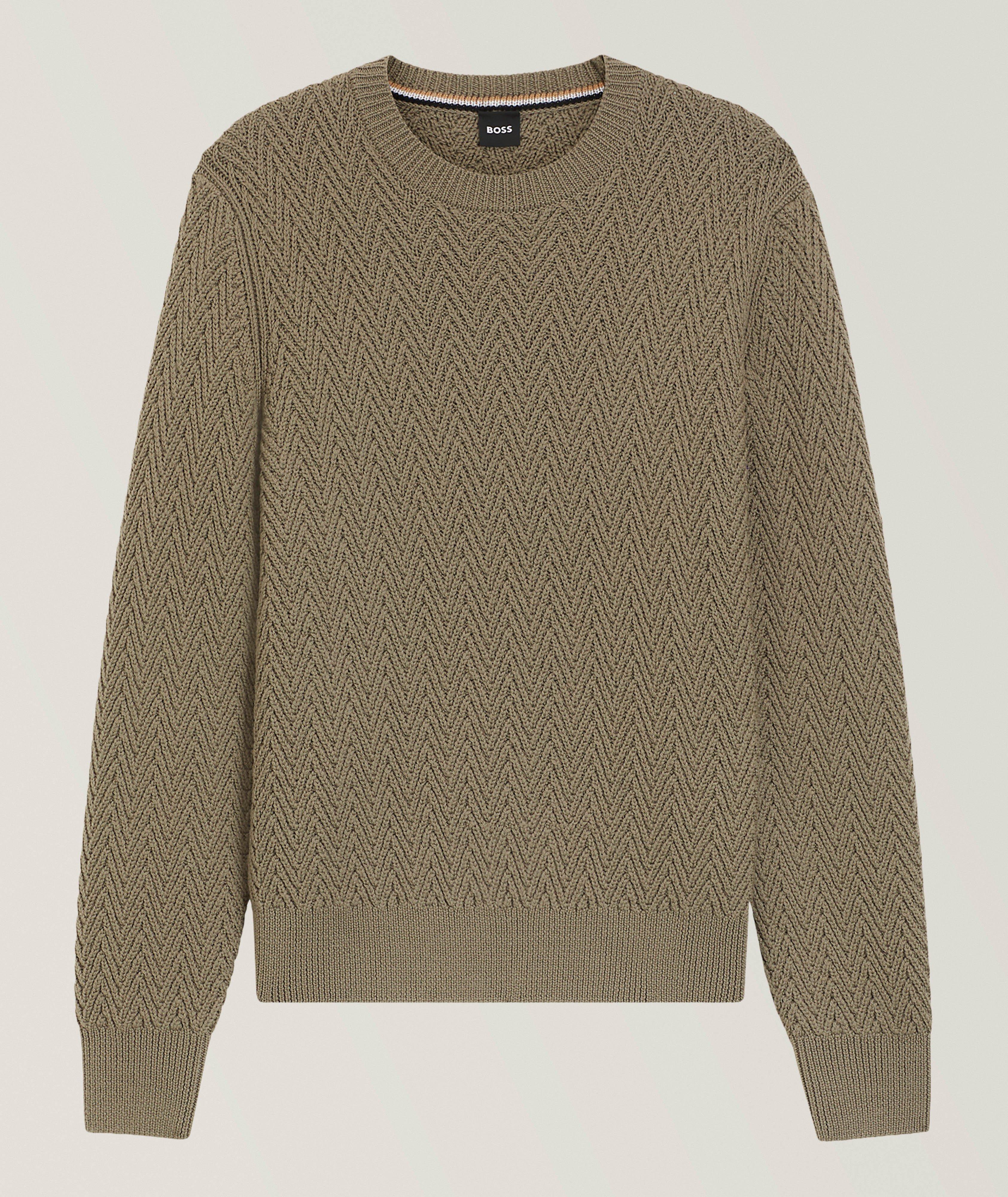 Hitalo Herringbone Virgin Wool Sweater image 0