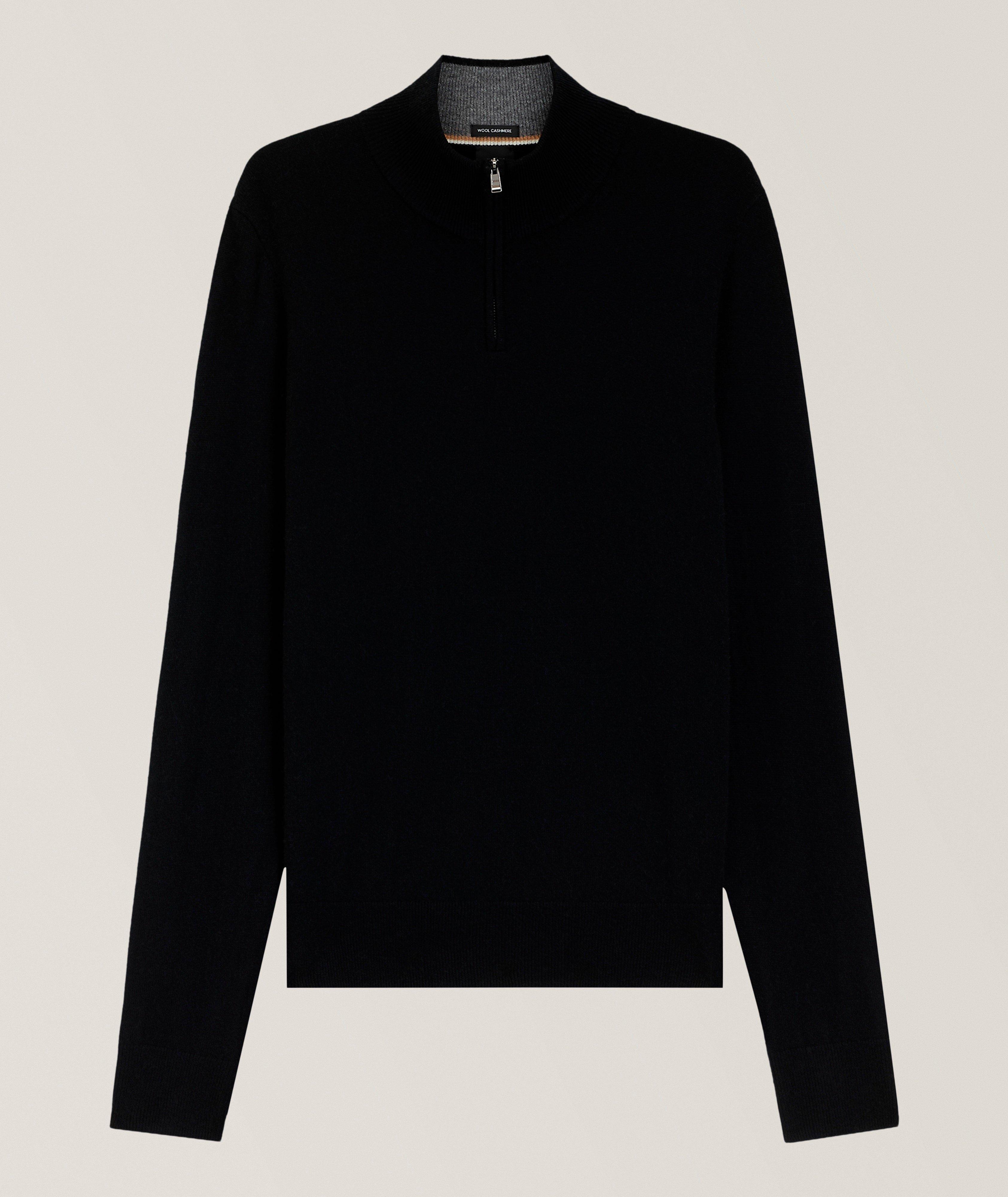 Hemarlo Wool-Cashmere Quarter-Zip Sweater image 0
