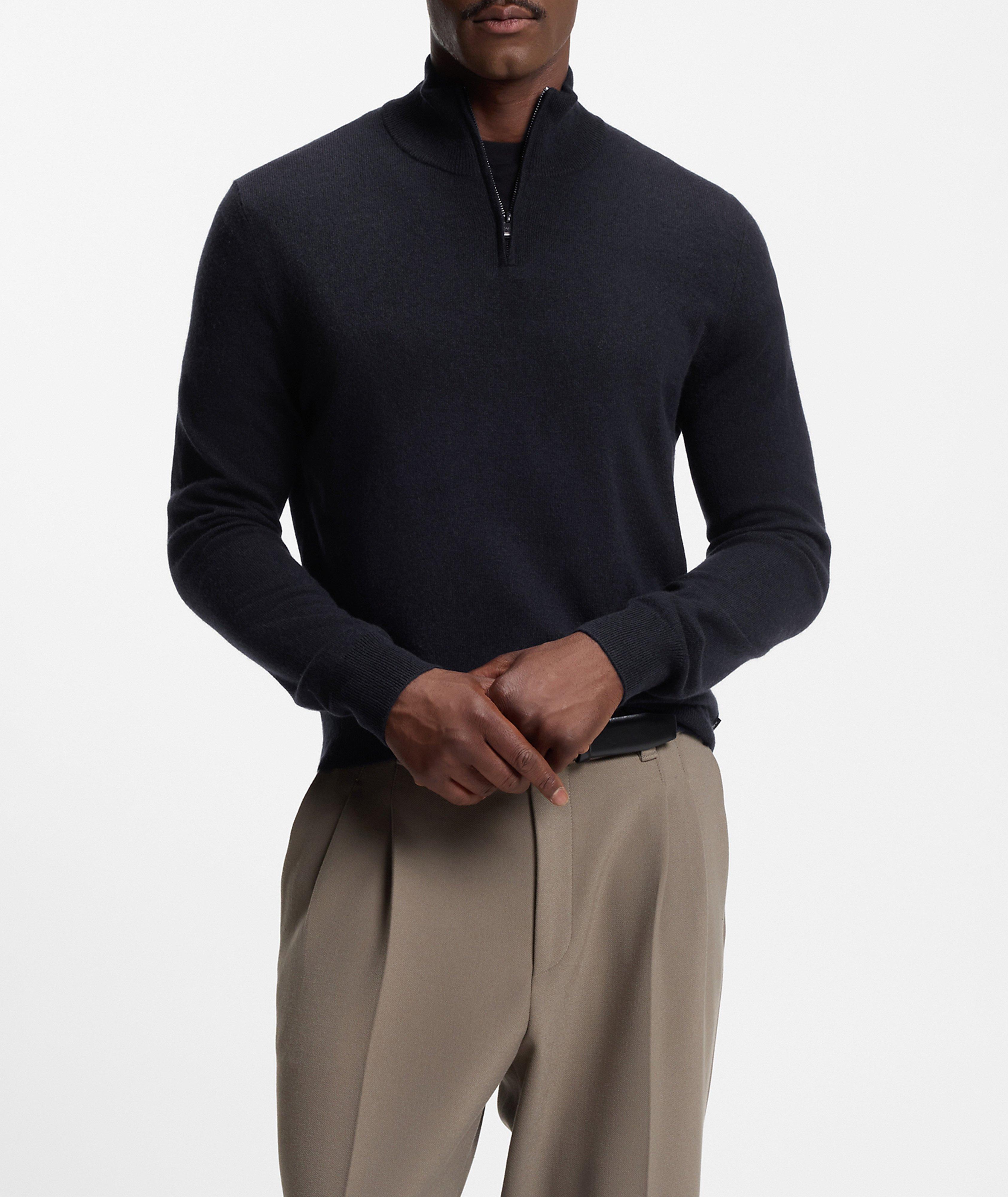 Hemarlo Wool-Cashmere Quarter-Zip Sweater image 1
