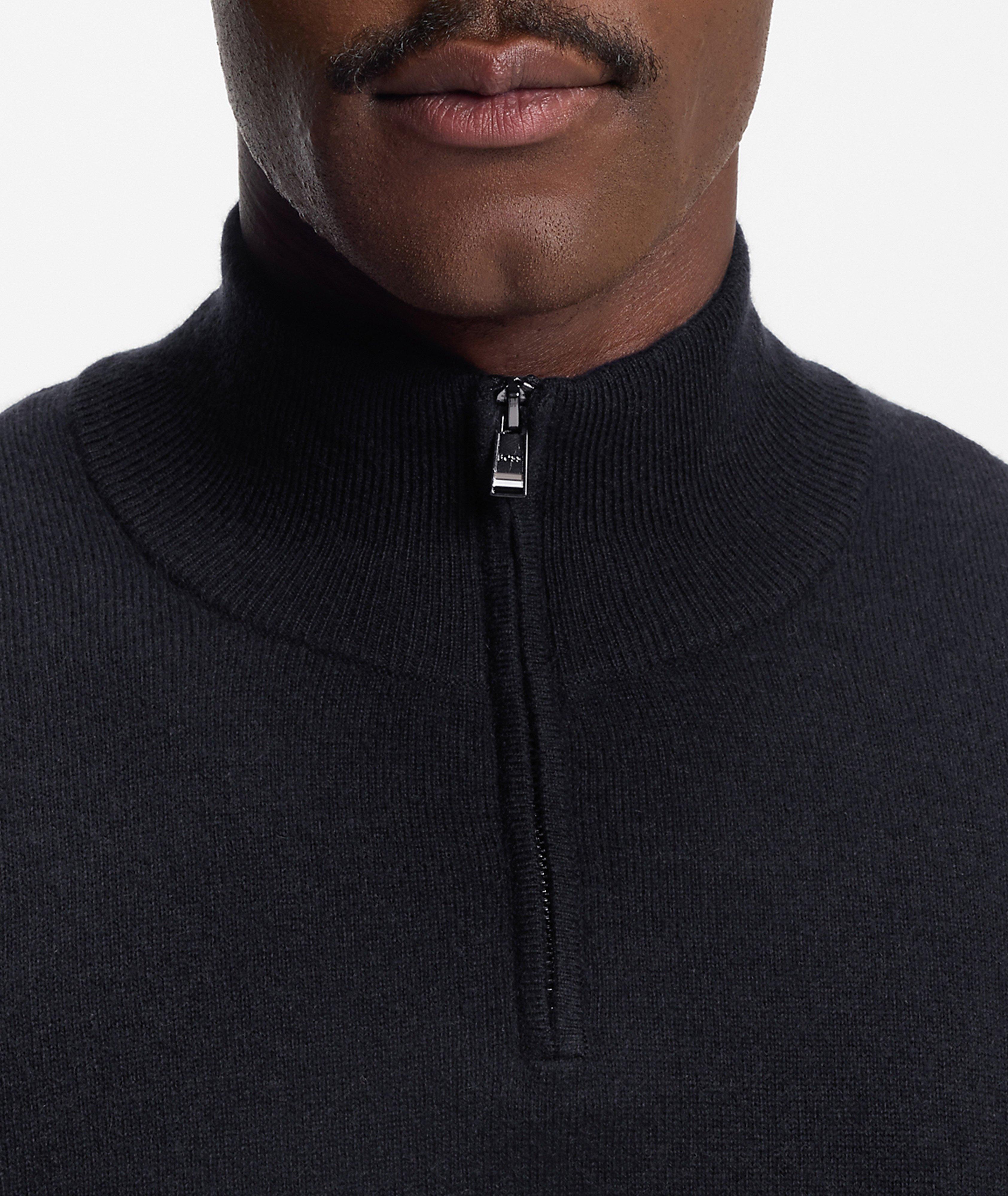 Hemarlo Wool-Cashmere Quarter-Zip Sweater image 3