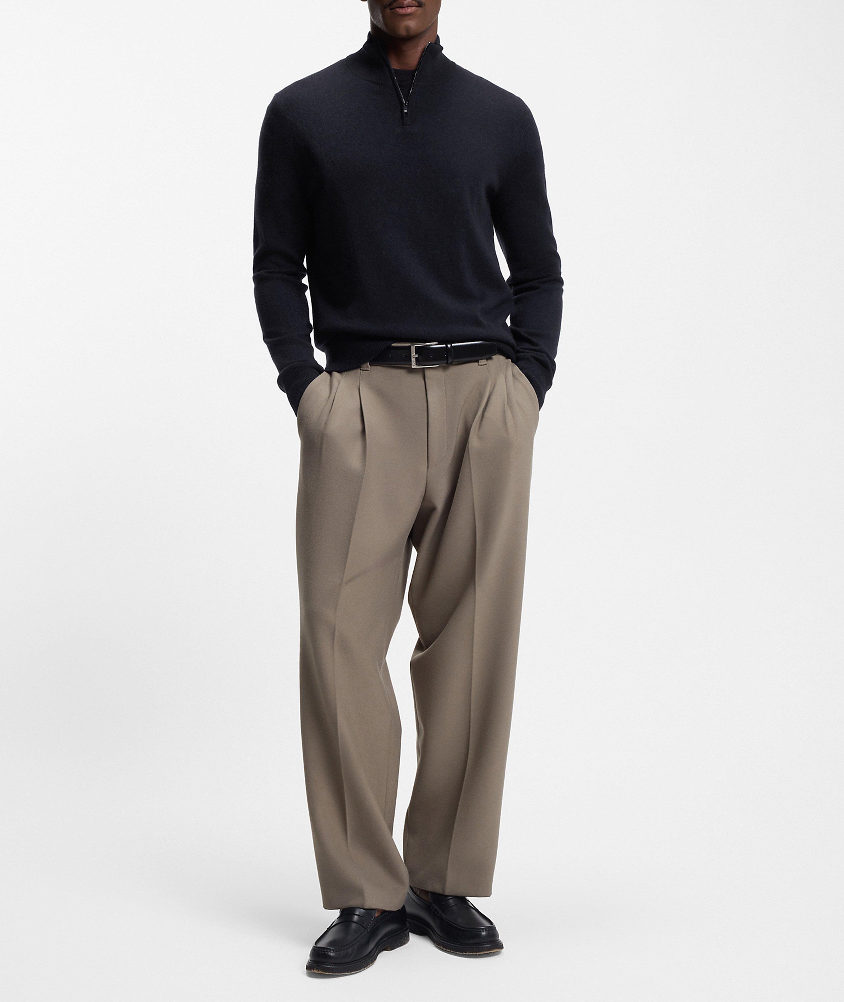 Hemarlo Wool-Cashmere Quarter-Zip Sweater image 4