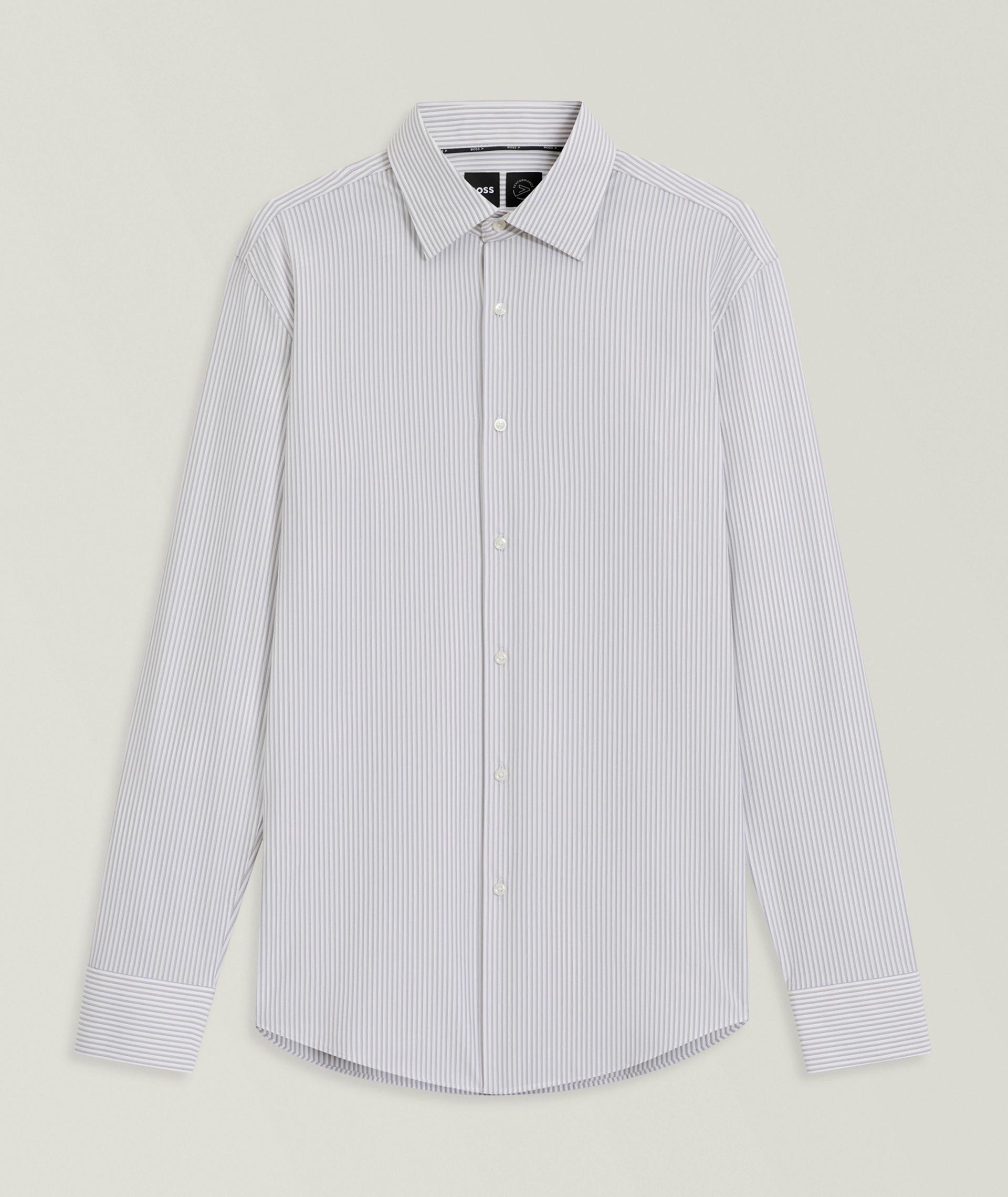 Chemise habillée Hank en tissu extensible à rayures image 0