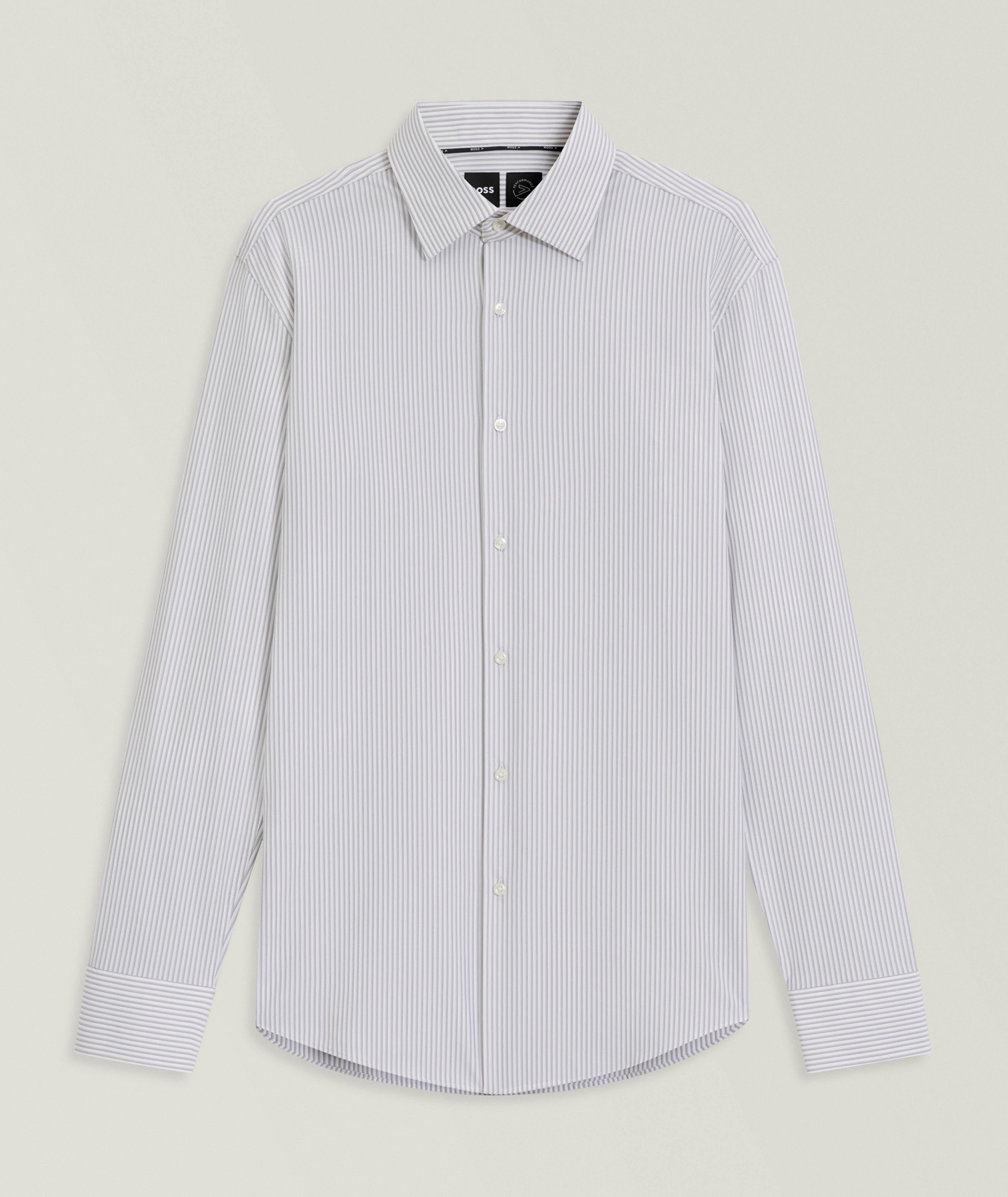 Hank Striped Stretch-Performance Dress Shirt  image 0