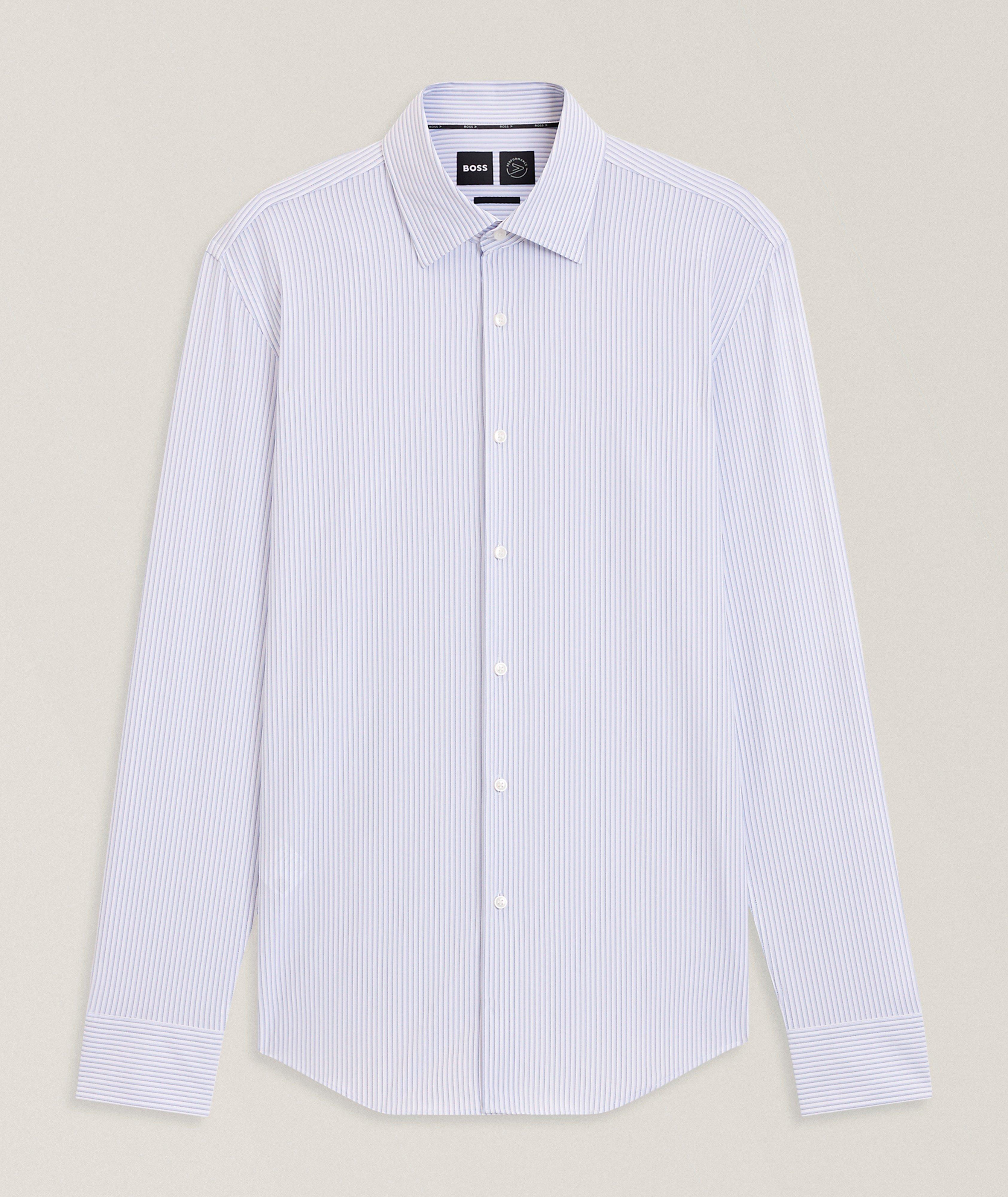 Chemise habillée Hank en tissu extensible à rayures image 0