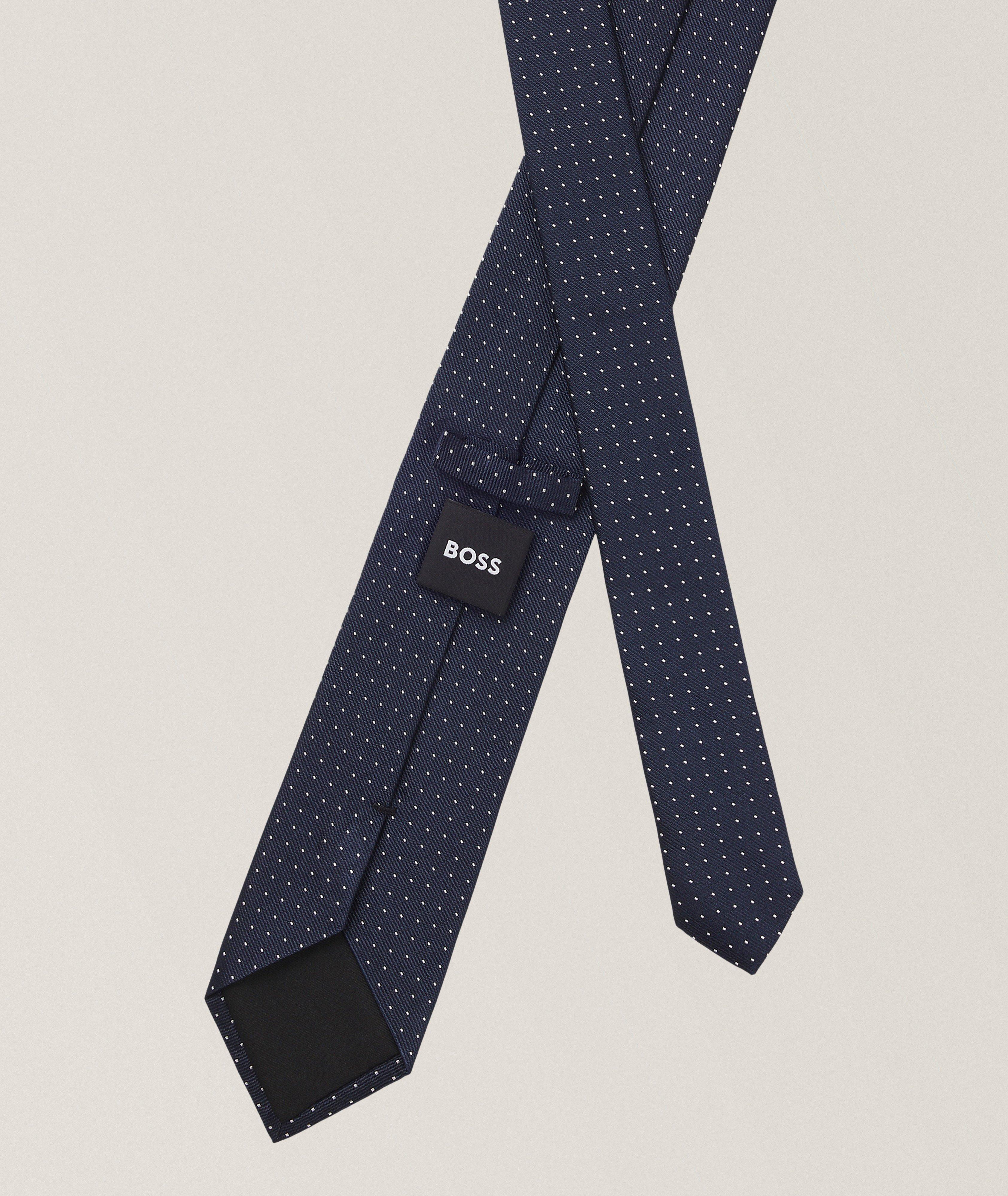 Micro-Dot Silk-Blend Tie  image 1