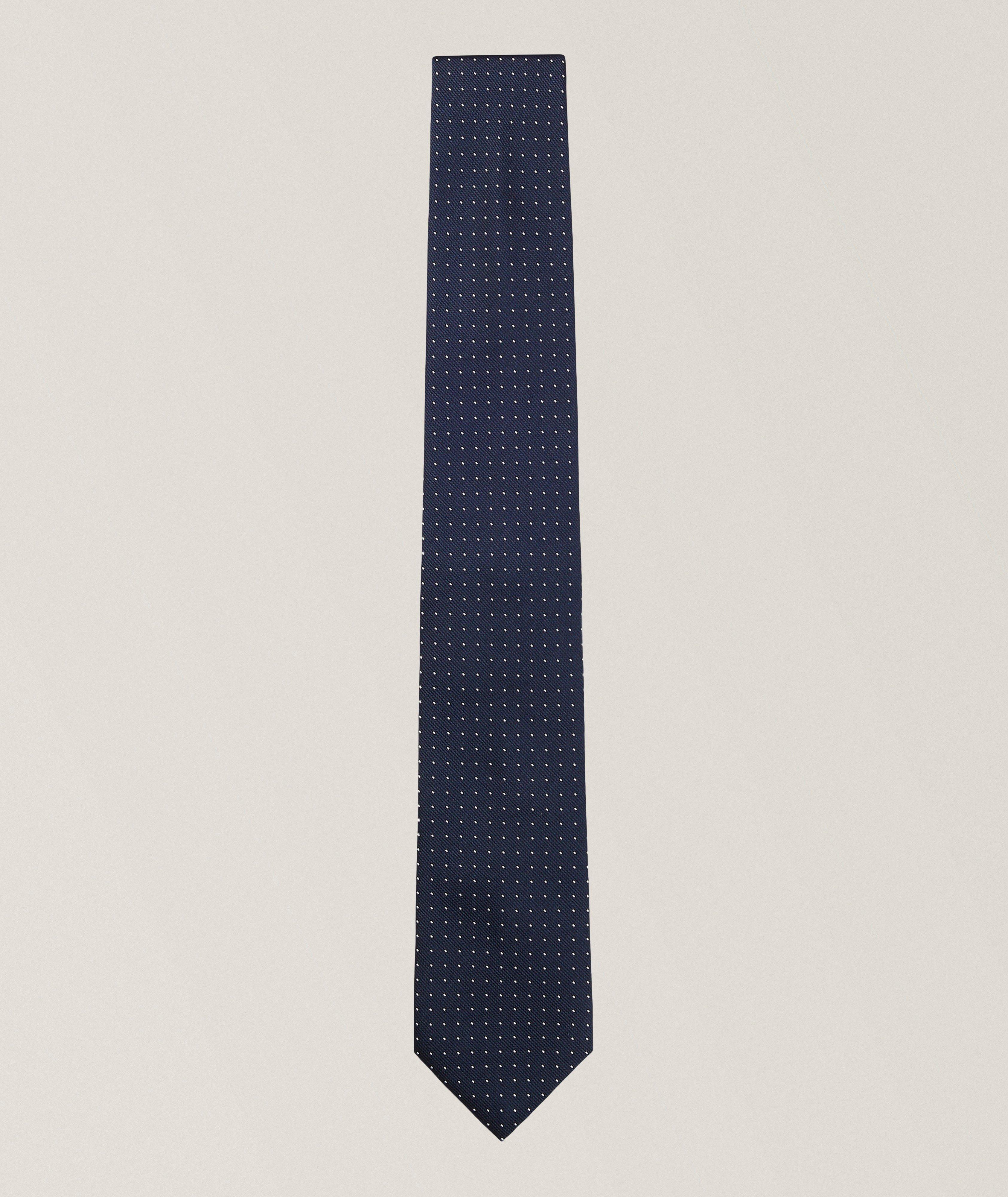 Micro-Dot Silk-Blend Tie  image 0