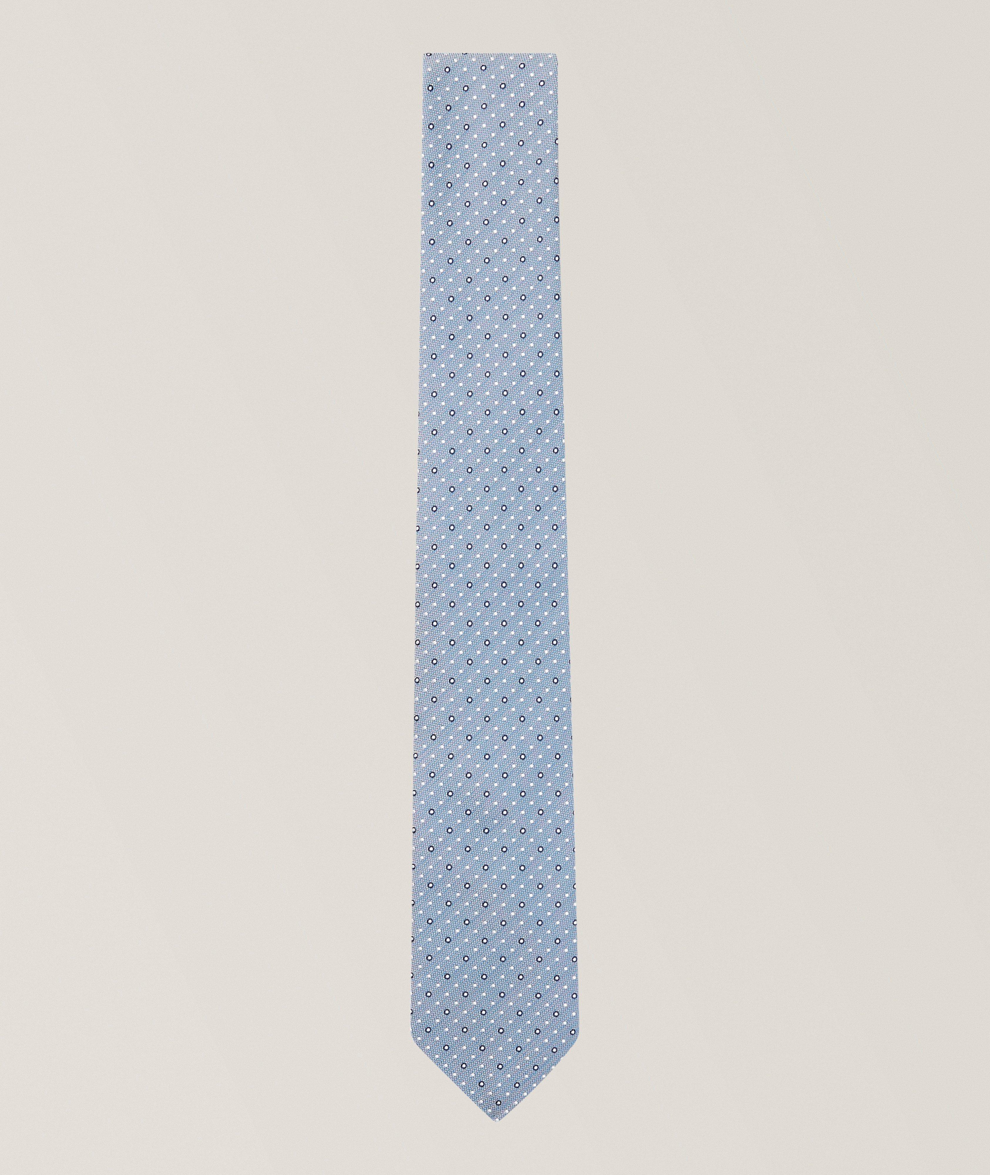 Micro-Dot Silk-Blend Tie  image 0