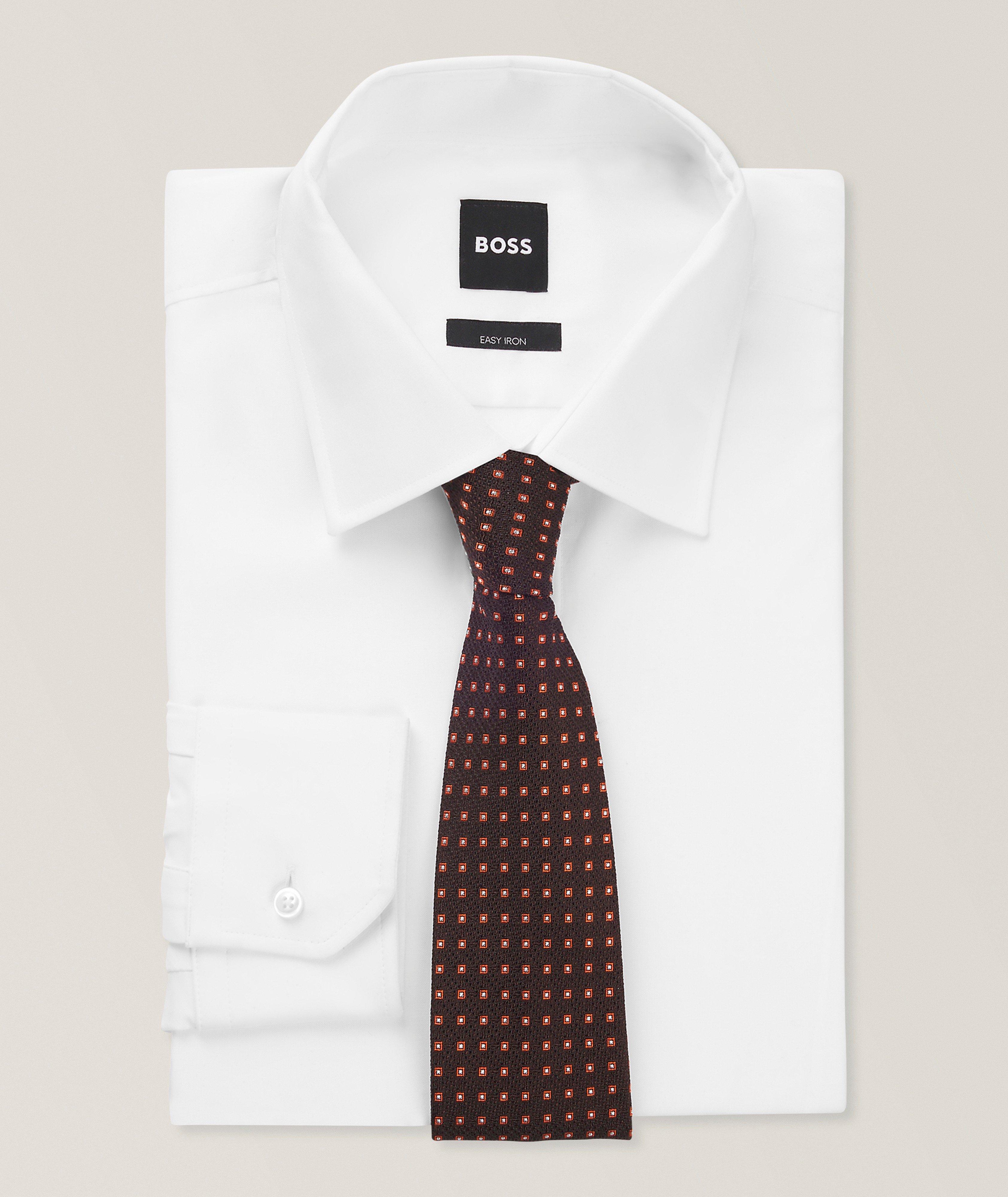 Square-Print Silk Tie  image 2