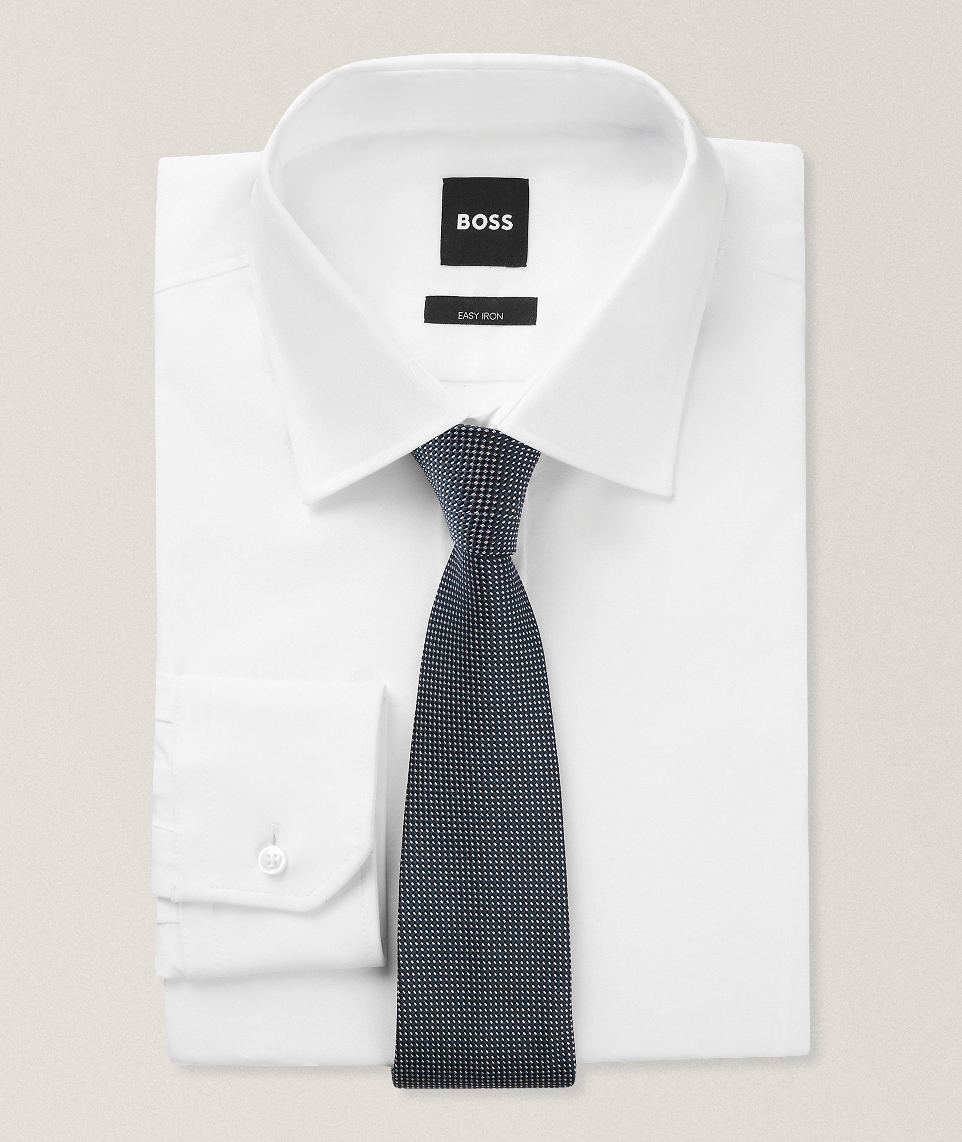 Micro Neat-Print Silk Tie image 2