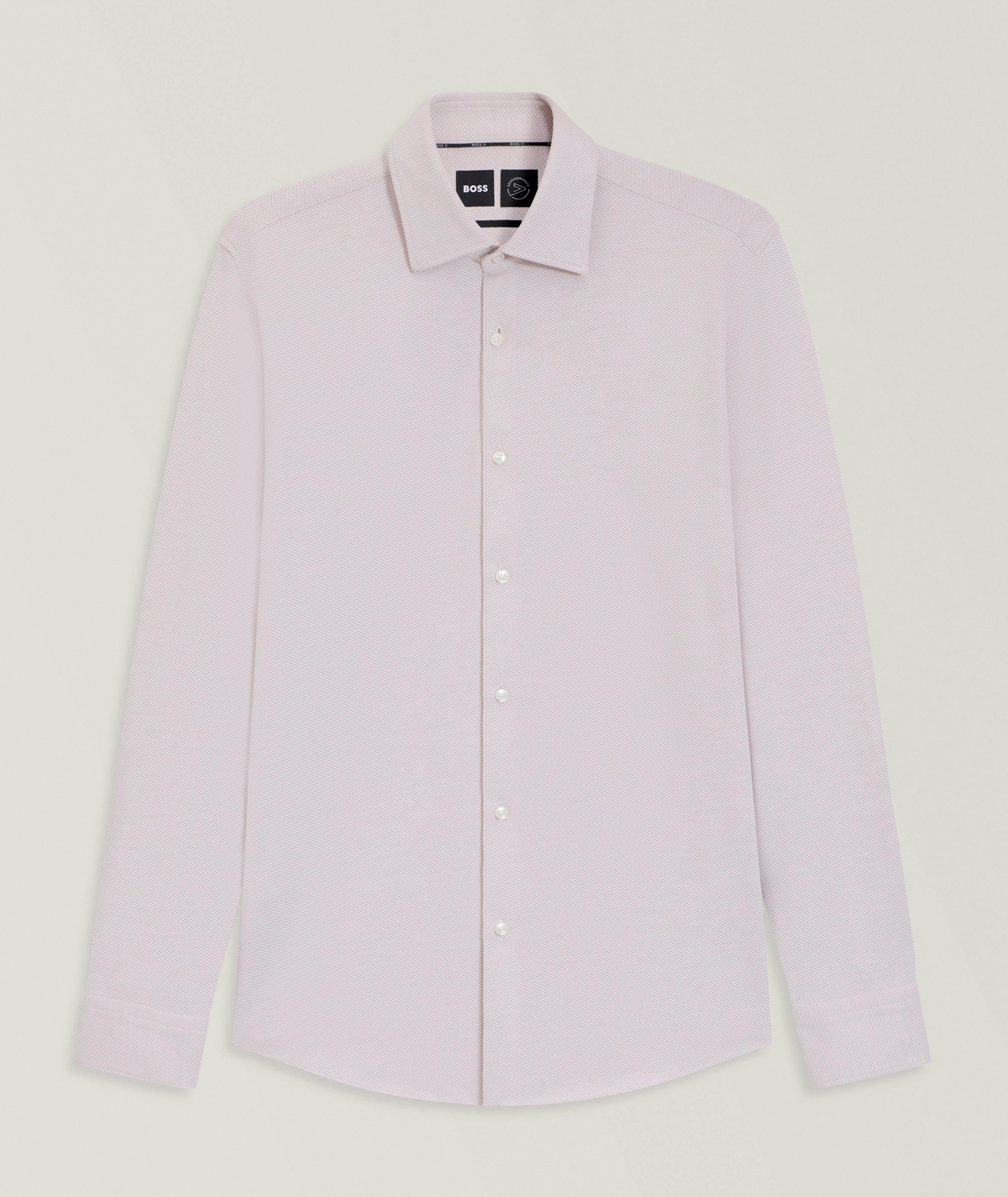 Hank Cotton-Blend Jersey Dress Shirt  image 0