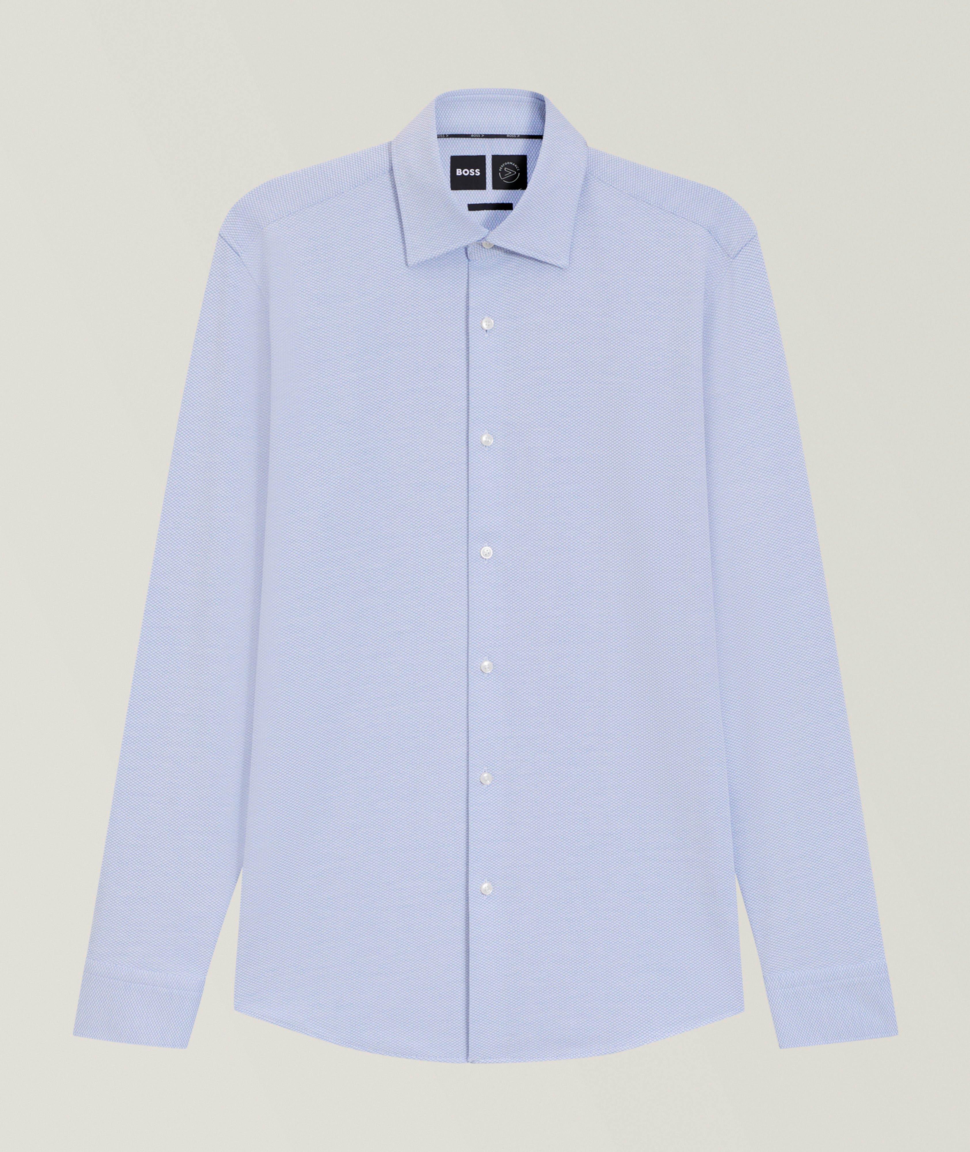 Hank Cotton-Blend Jersey Dress Shirt  image 0
