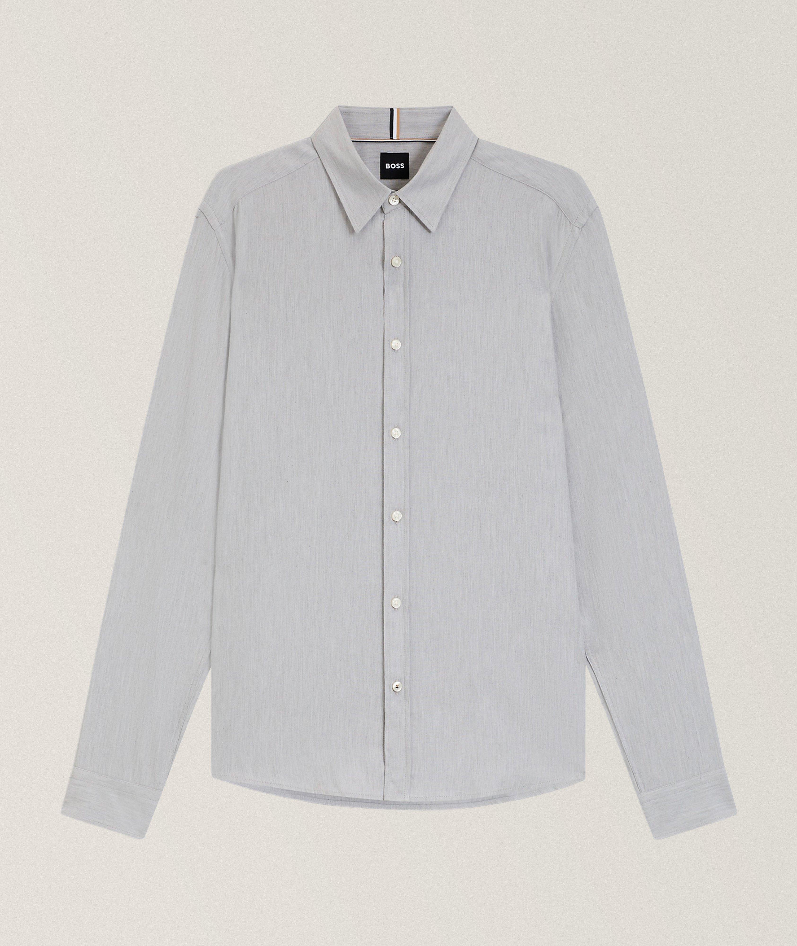 Liam Cotton-Blend Flannel Shirt  image 0