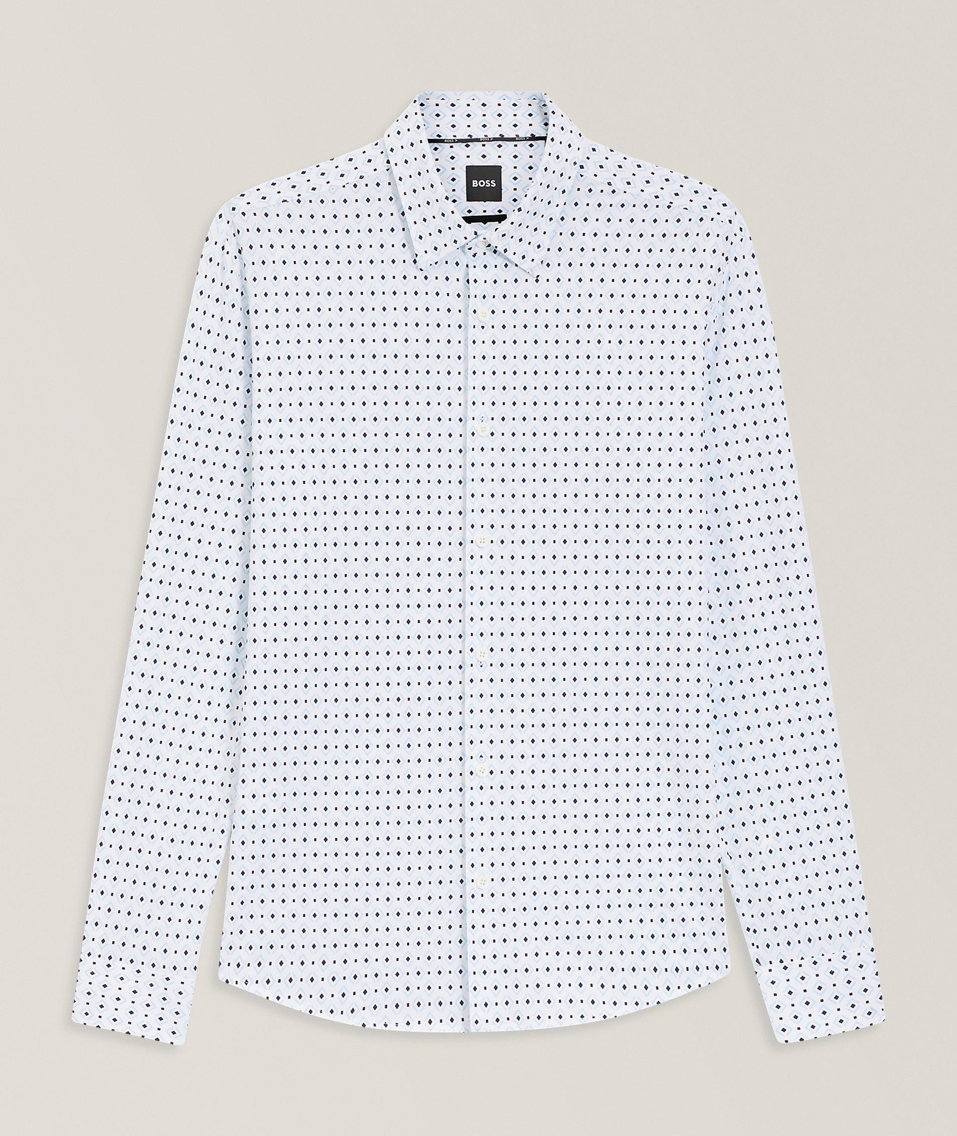Chemise Roan en tissu recyclé à motif losangé image 0