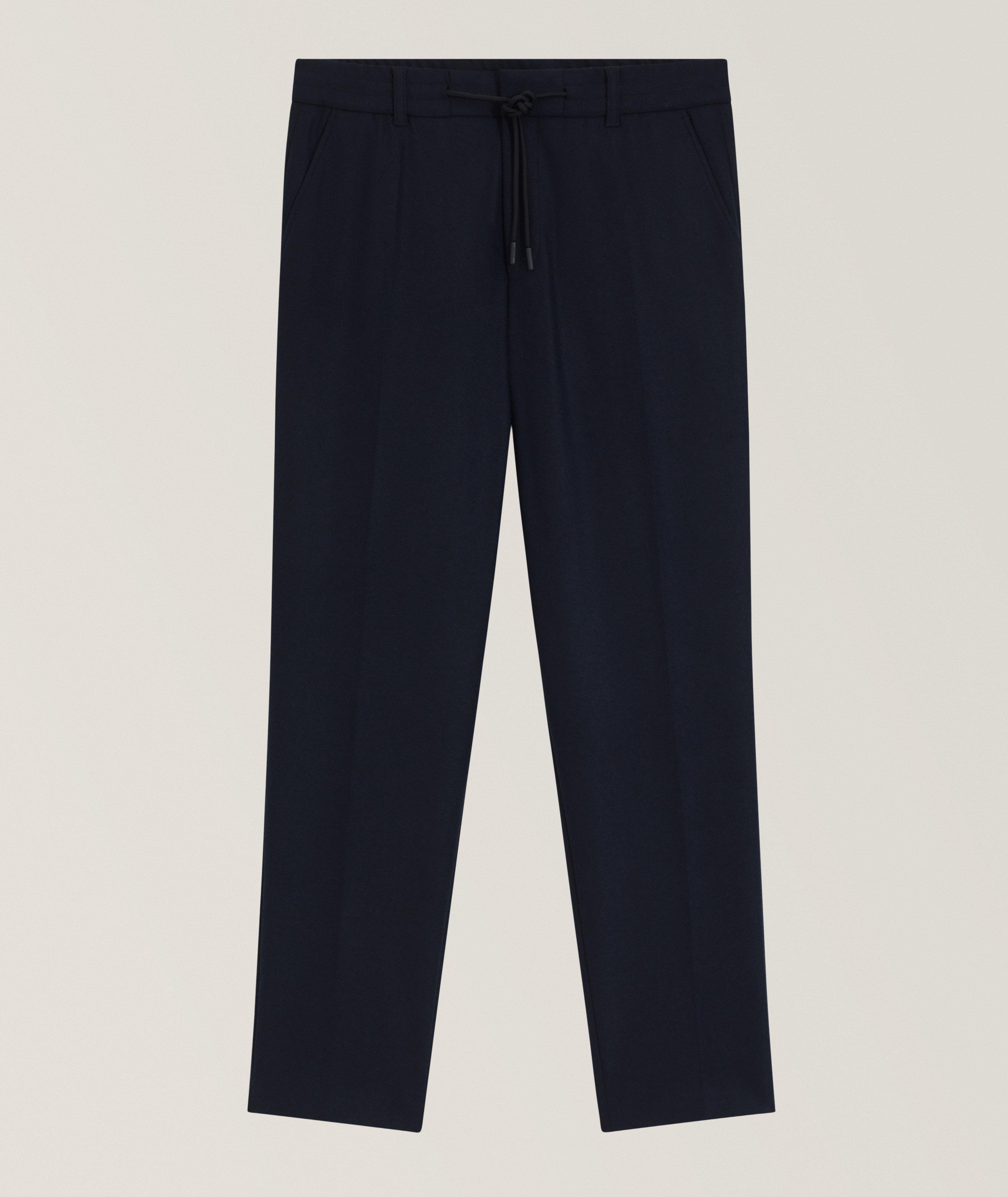Perin Brushed Stretch-Flannel Tapered Pants image 0