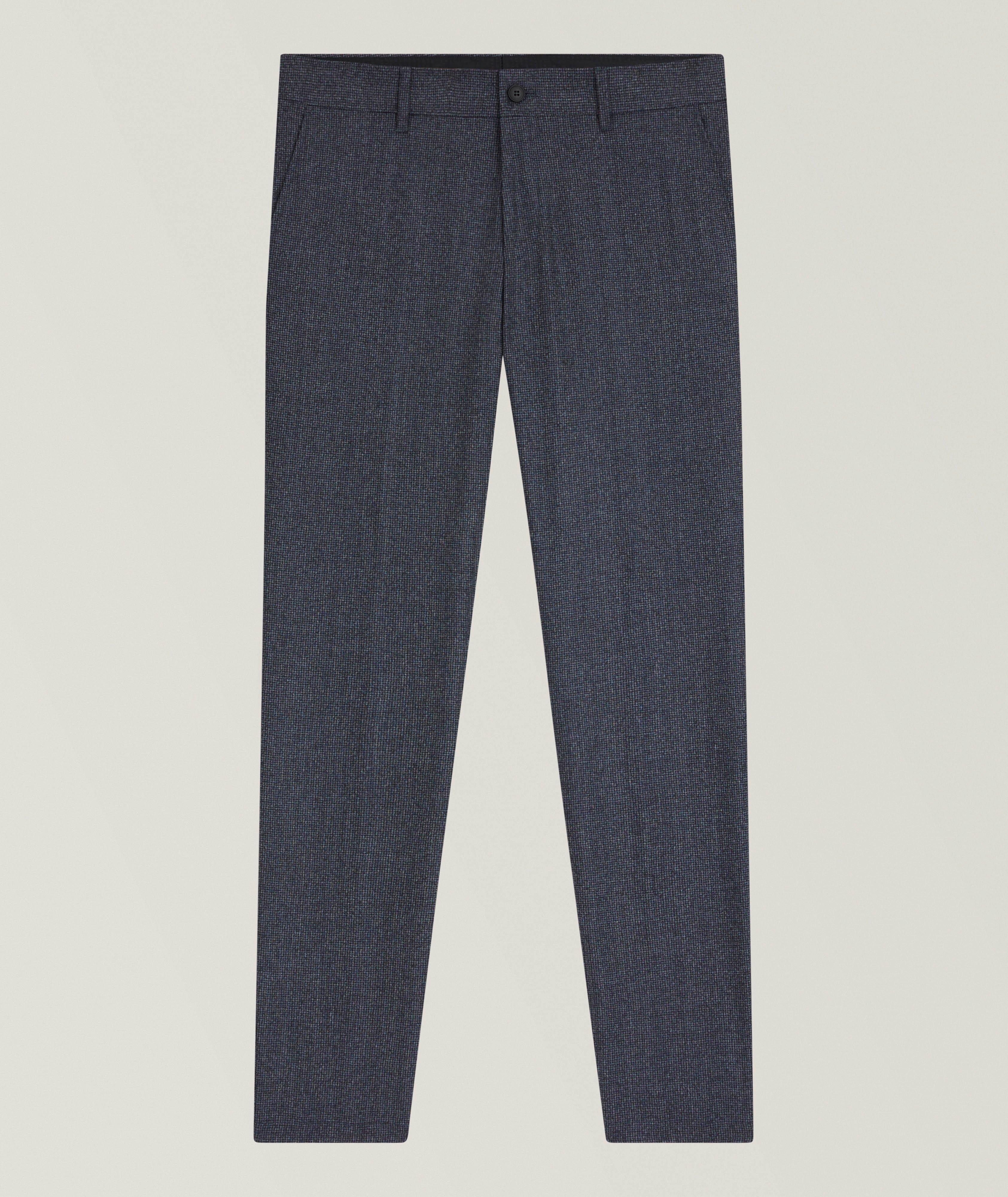 Pantalon Genius en laine à petit motif image 0