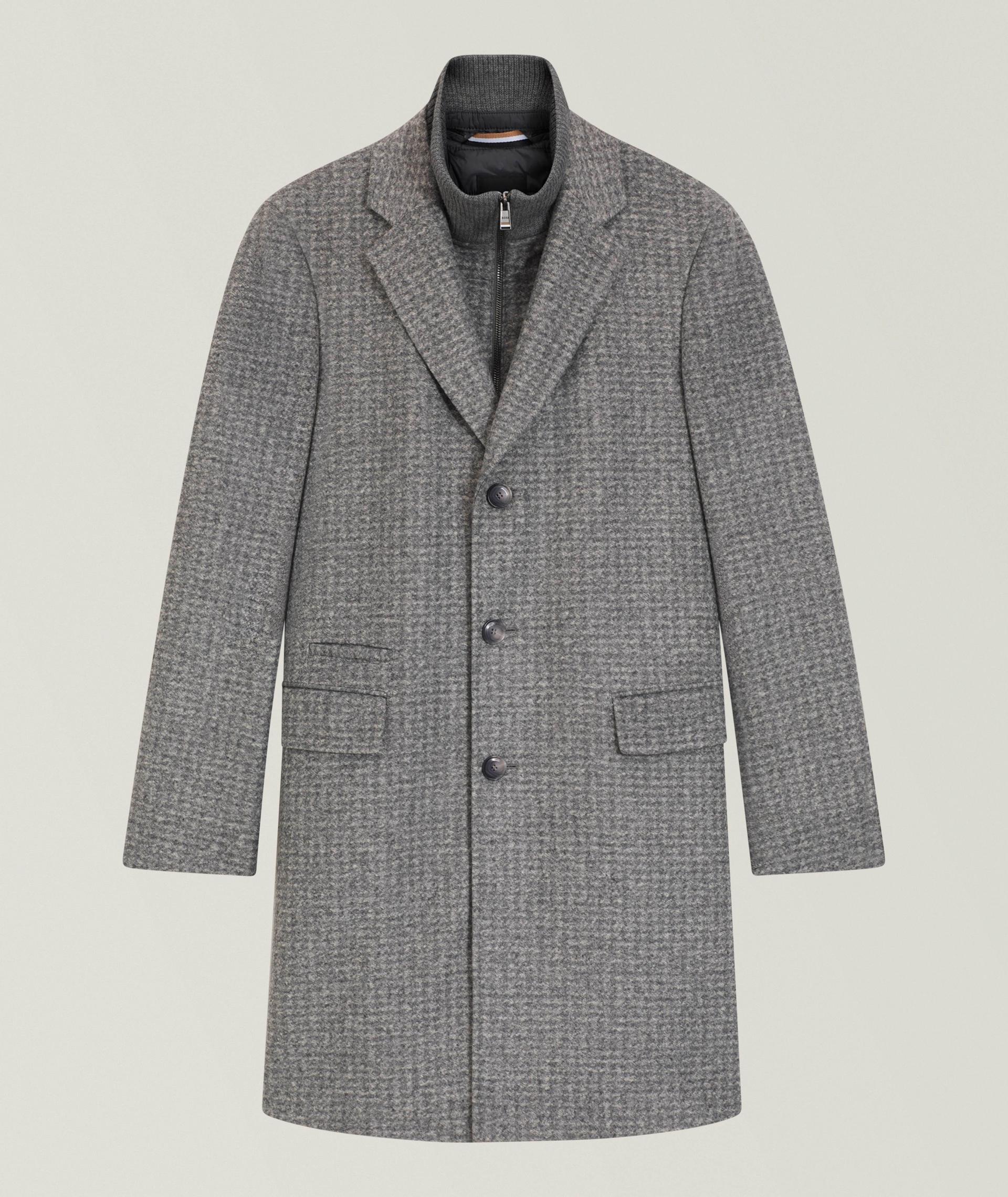 Manteau Hyde en lainage avec insertion amovible image 0