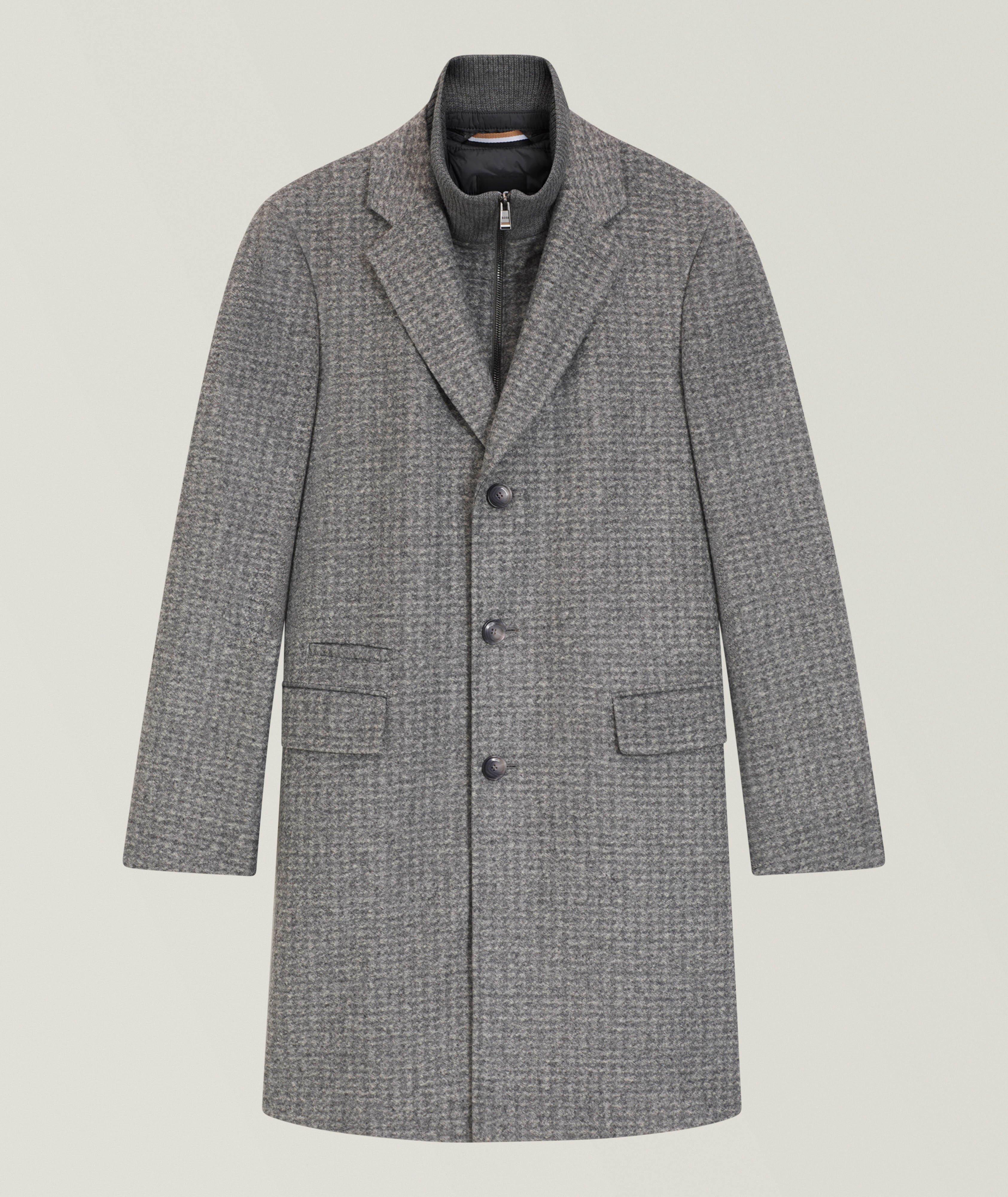 Manteau Hyde en lainage avec insertion amovible image 0