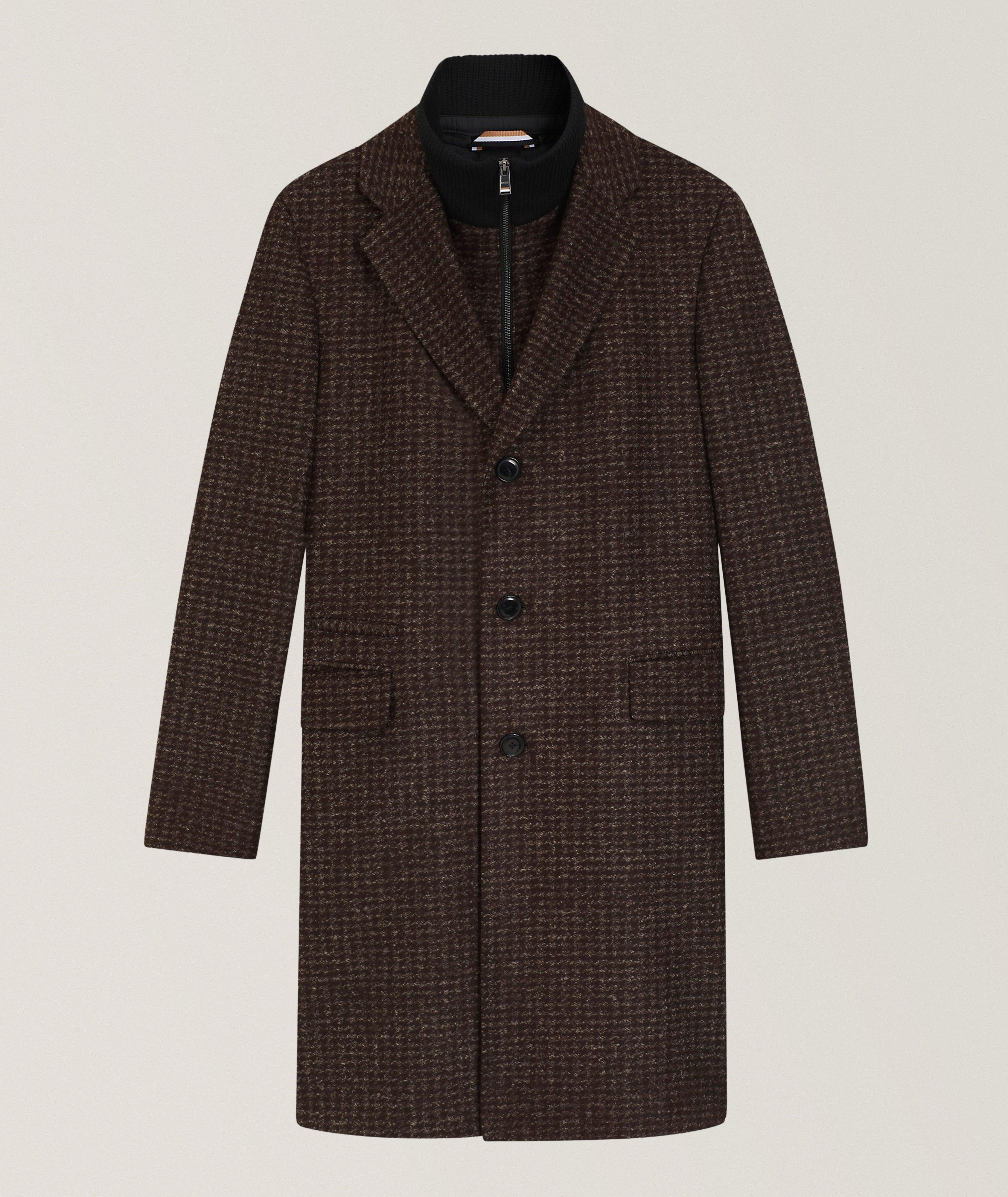 Manteau Hyde en lainage avec insertion amovible image 0