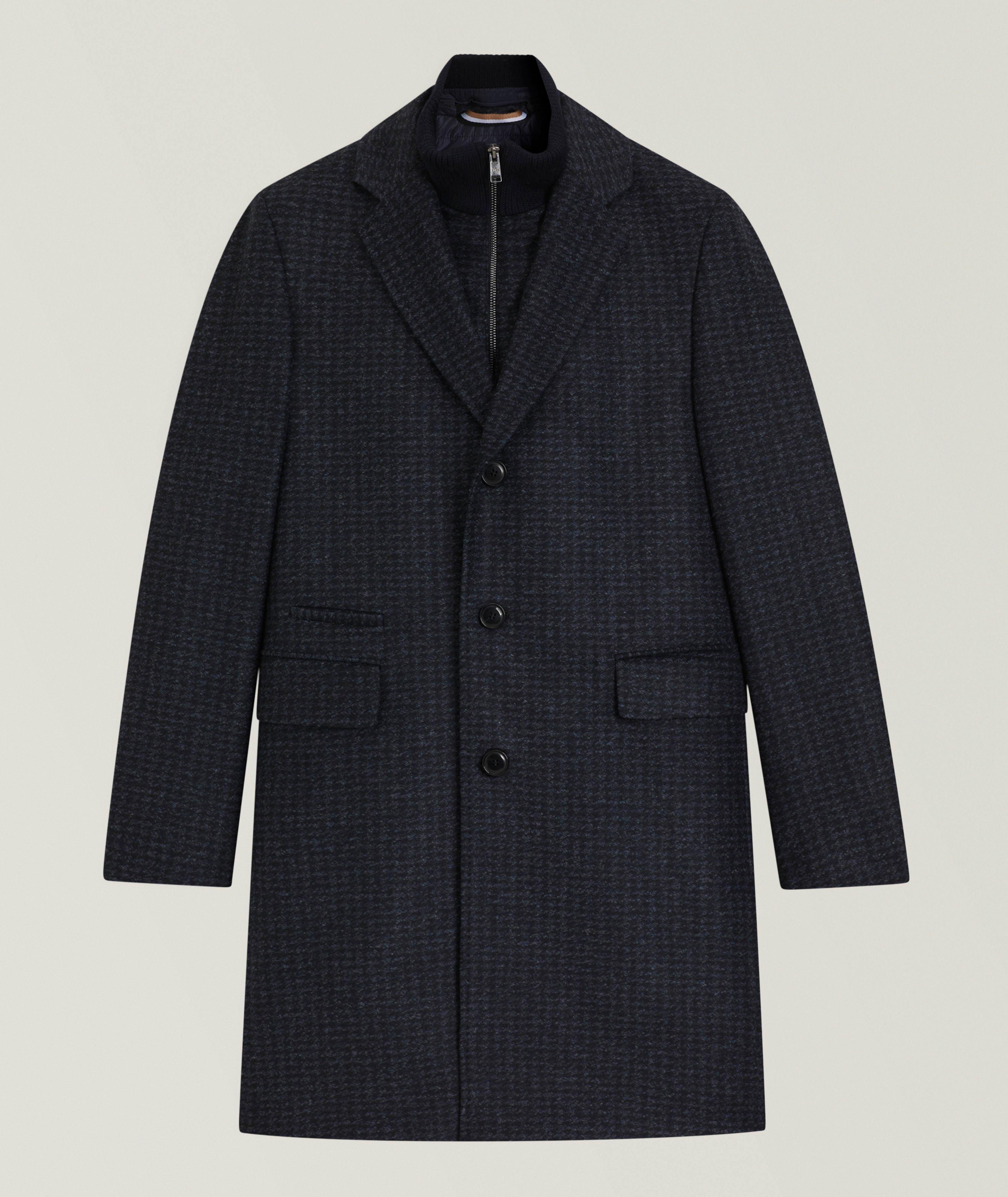 Manteau Hyde en lainage avec insertion amovible image 0