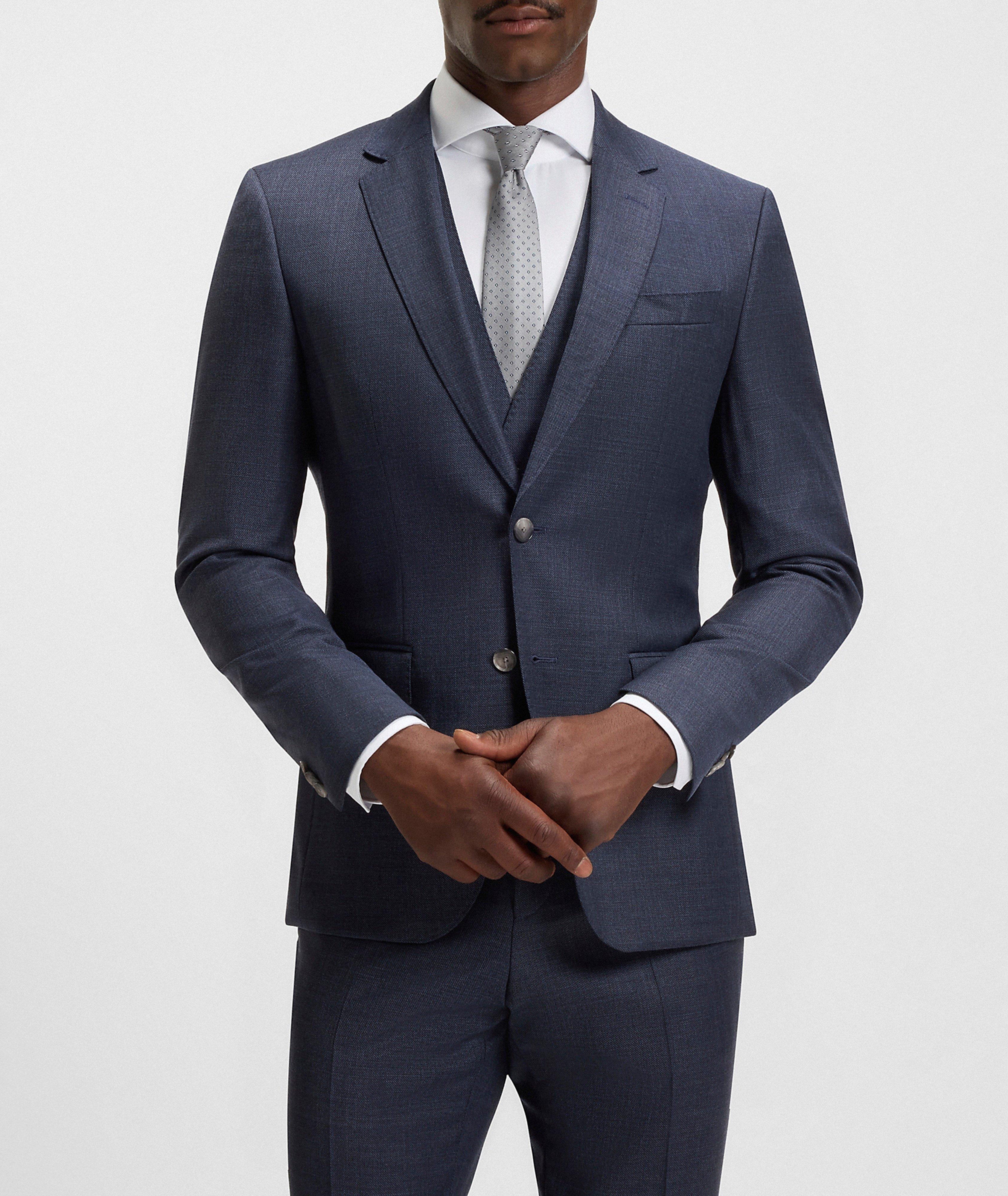 Three-Piece Stretch-Wool Suit image 1