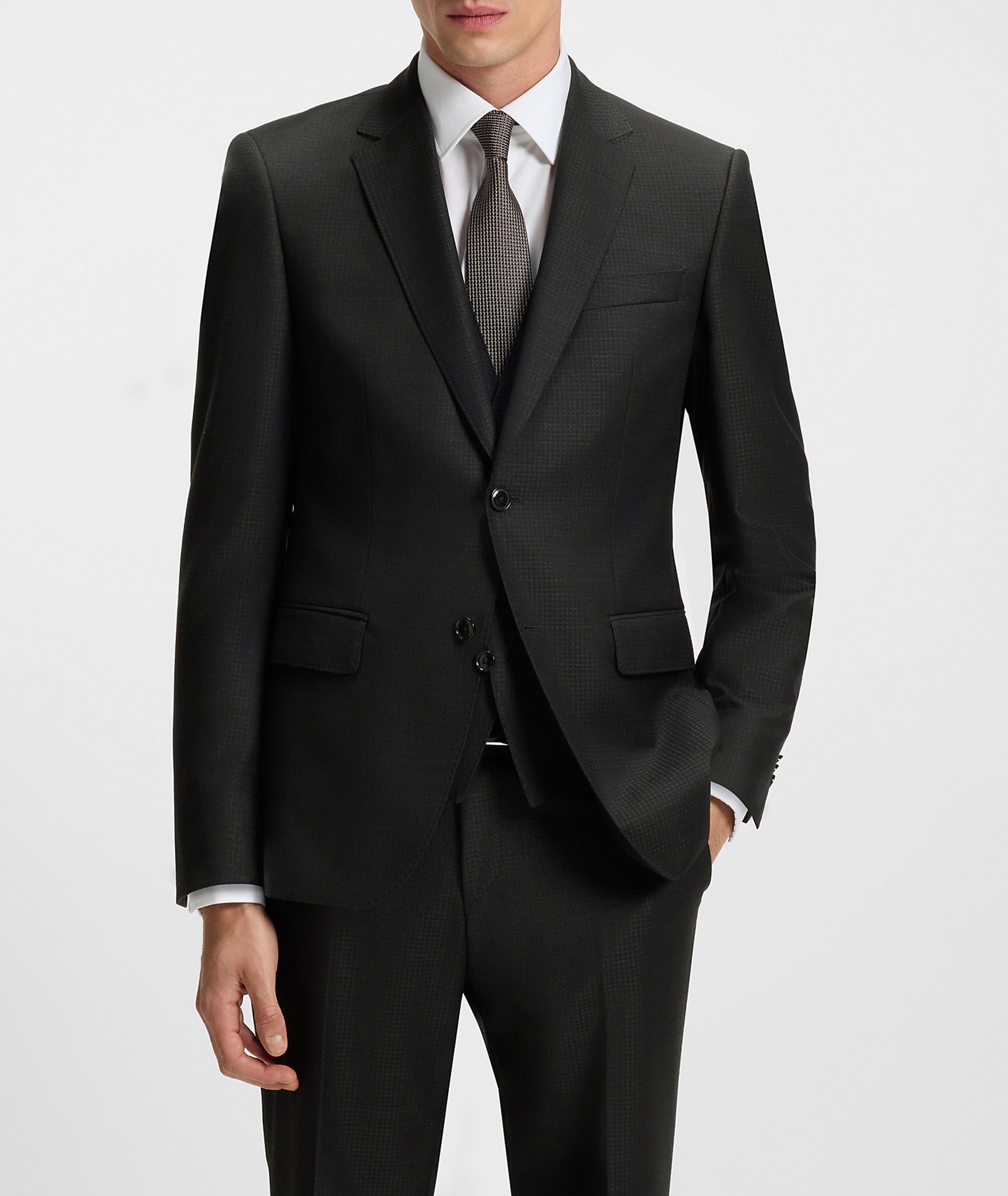 Three-Piece Check Wool Suit image 5