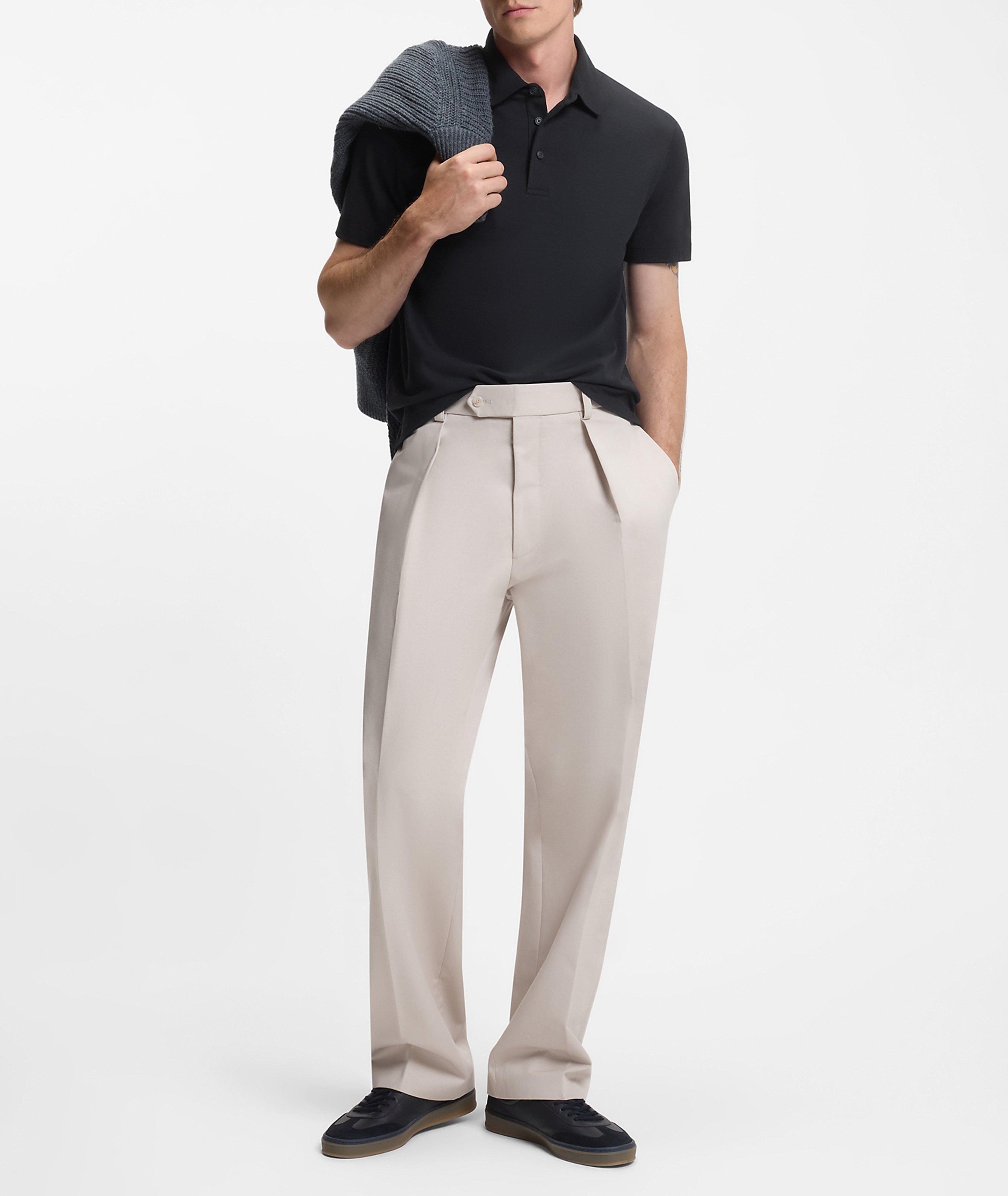 X BECKHAM Parris Cotton-Silk Polo image 3