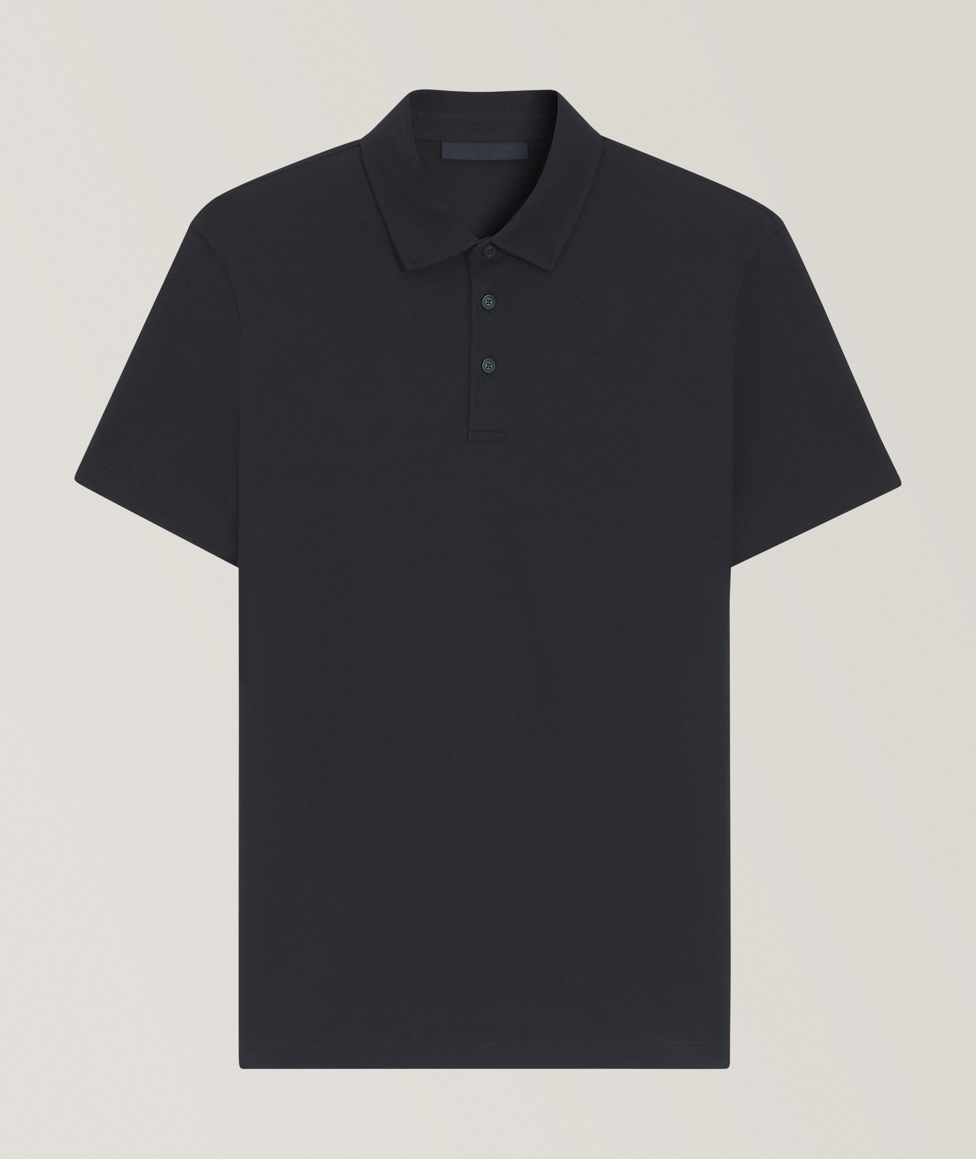 X BECKHAM Parris Cotton-Silk Polo image 0