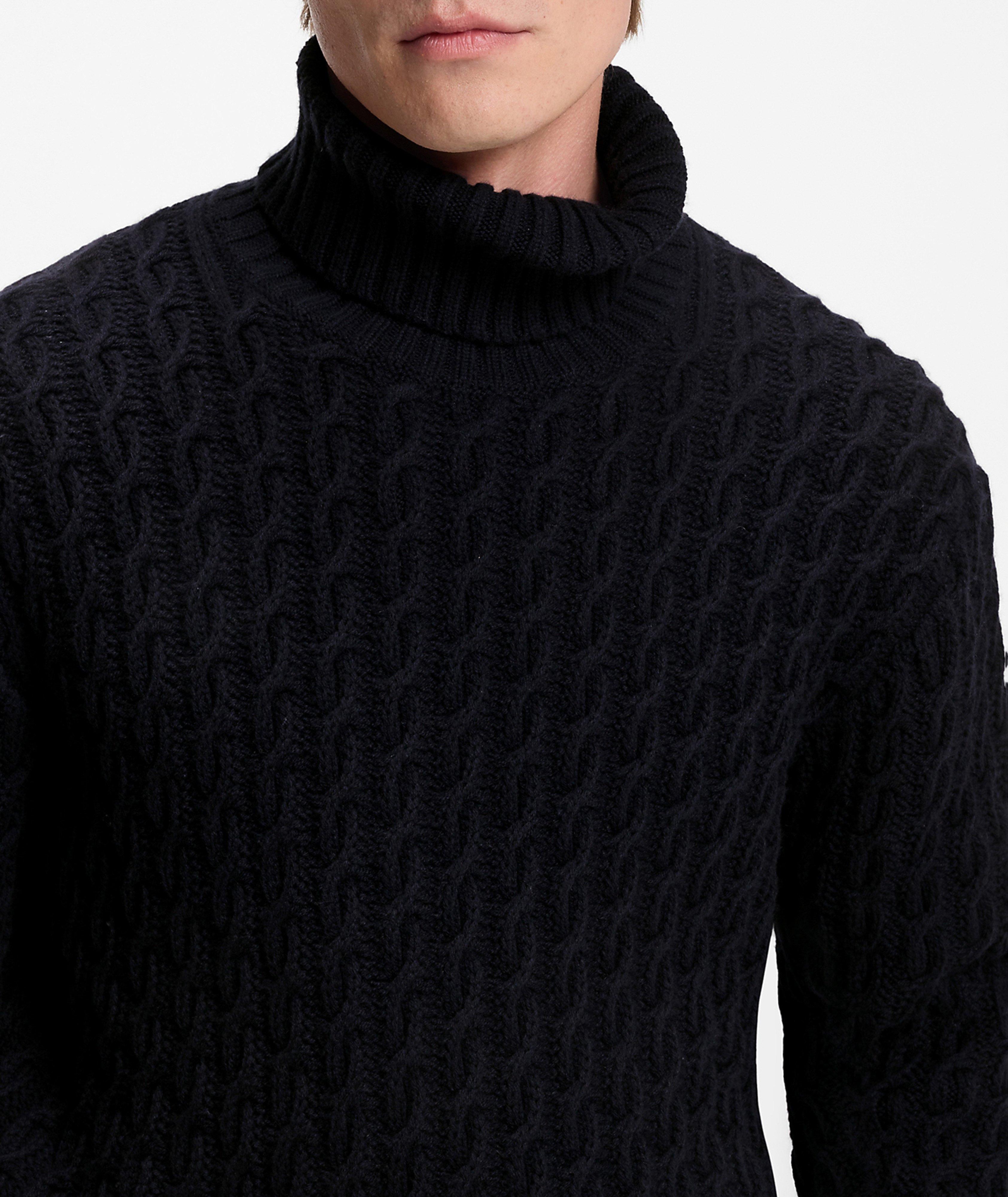Chandail Herrero à col roulé en tricot torsadé X BECKHAM image 3