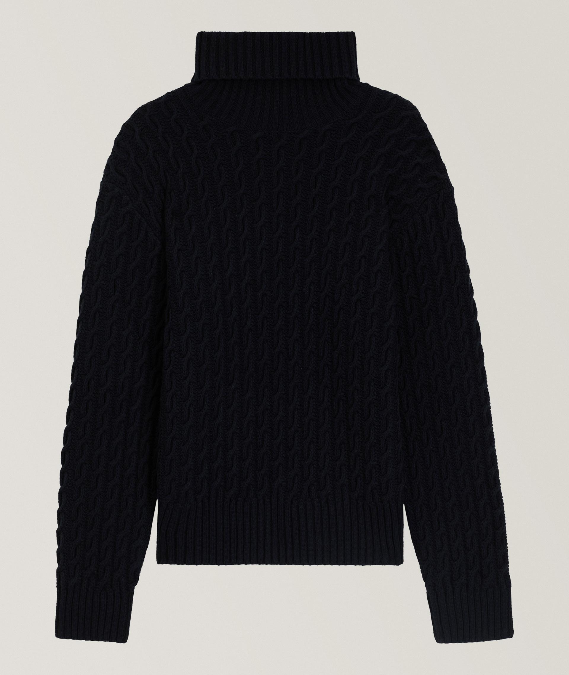 Chandail Herrero à col roulé en tricot torsadé X BECKHAM image 0