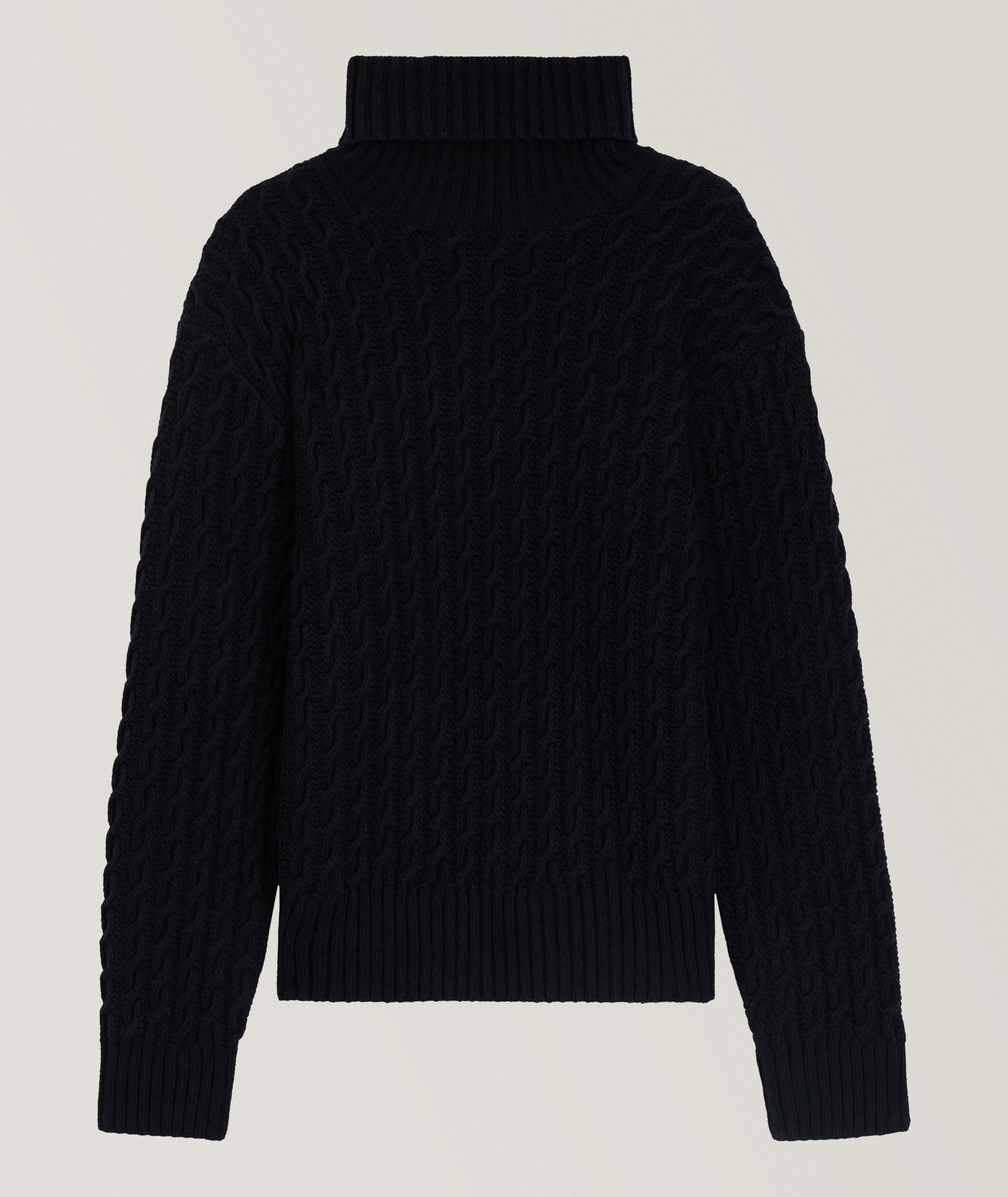 Chandail Herrero à col roulé en tricot torsadé X BECKHAM image 0