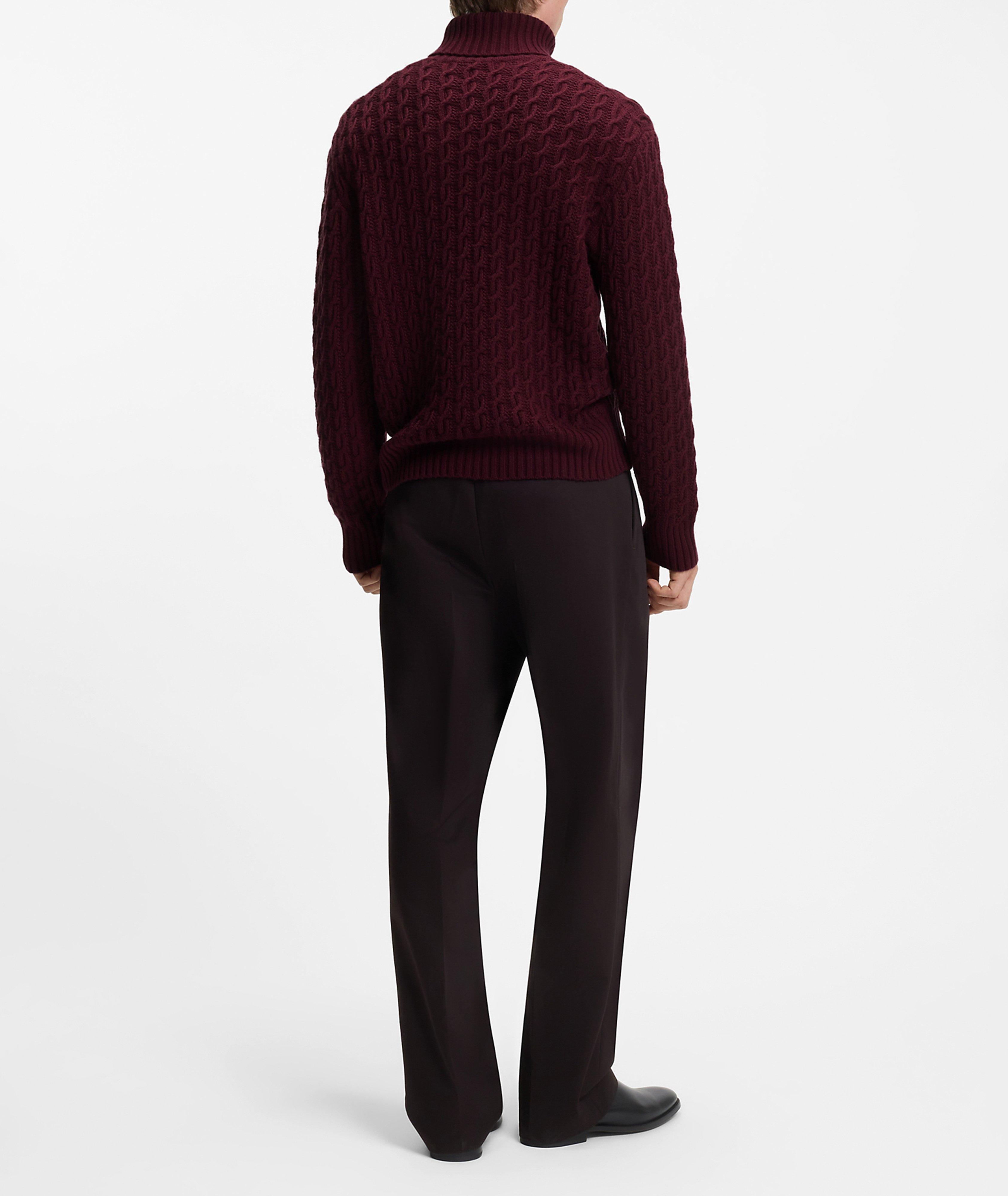 X BECKHAM Herrero Cable Knit Turtleneck Sweater image 2