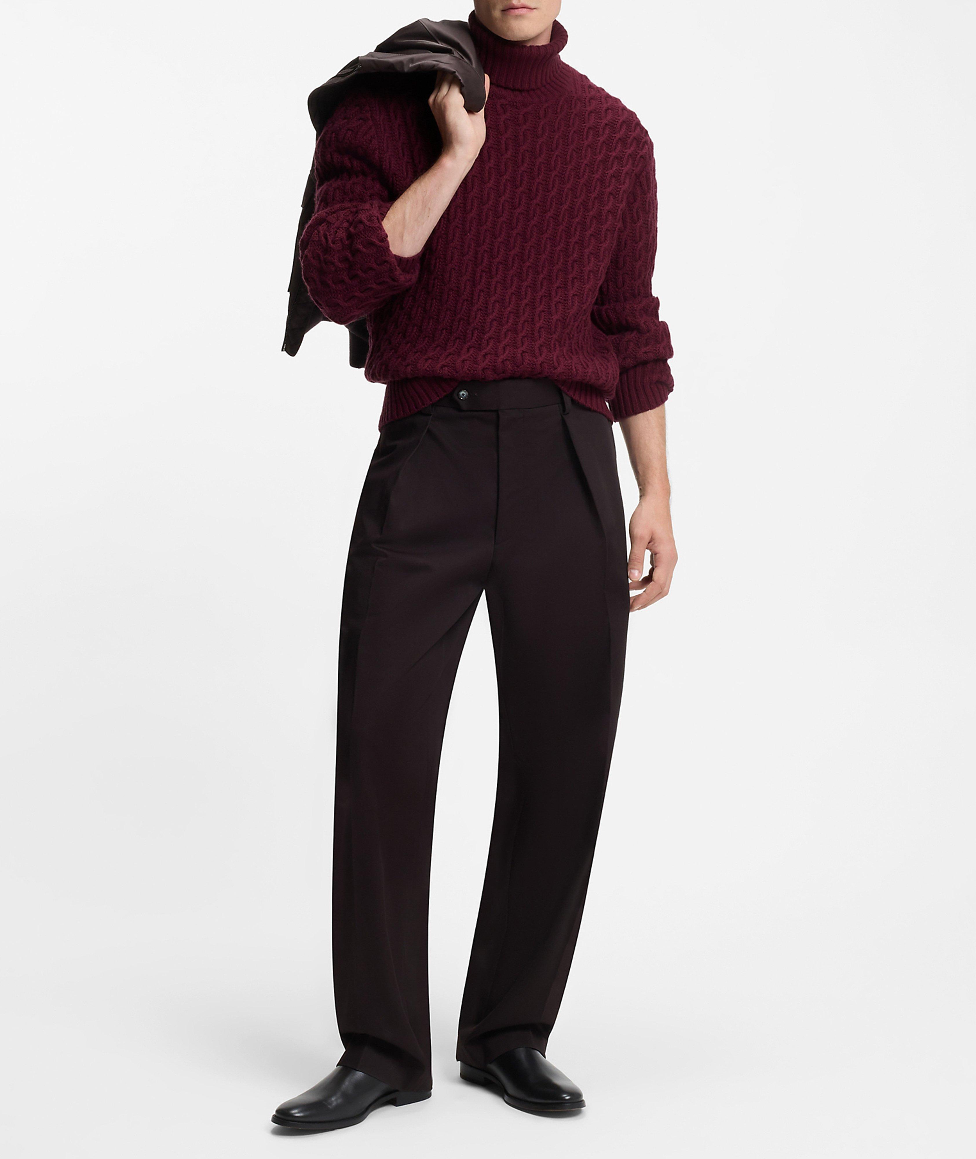 X BECKHAM Herrero Cable Knit Turtleneck Sweater image 3