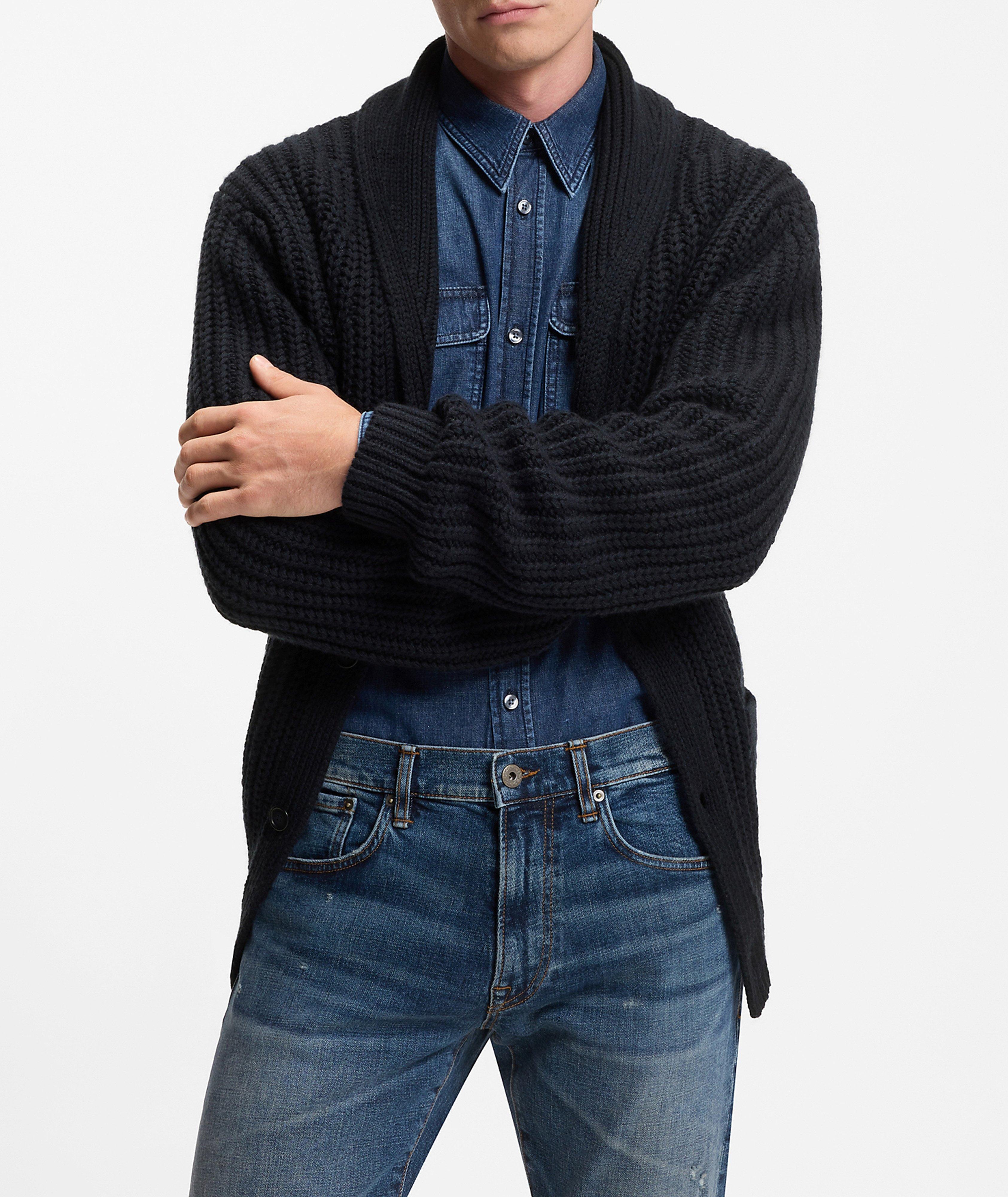 X BECKHAM Horace Shawl Collar Cardigan image 1