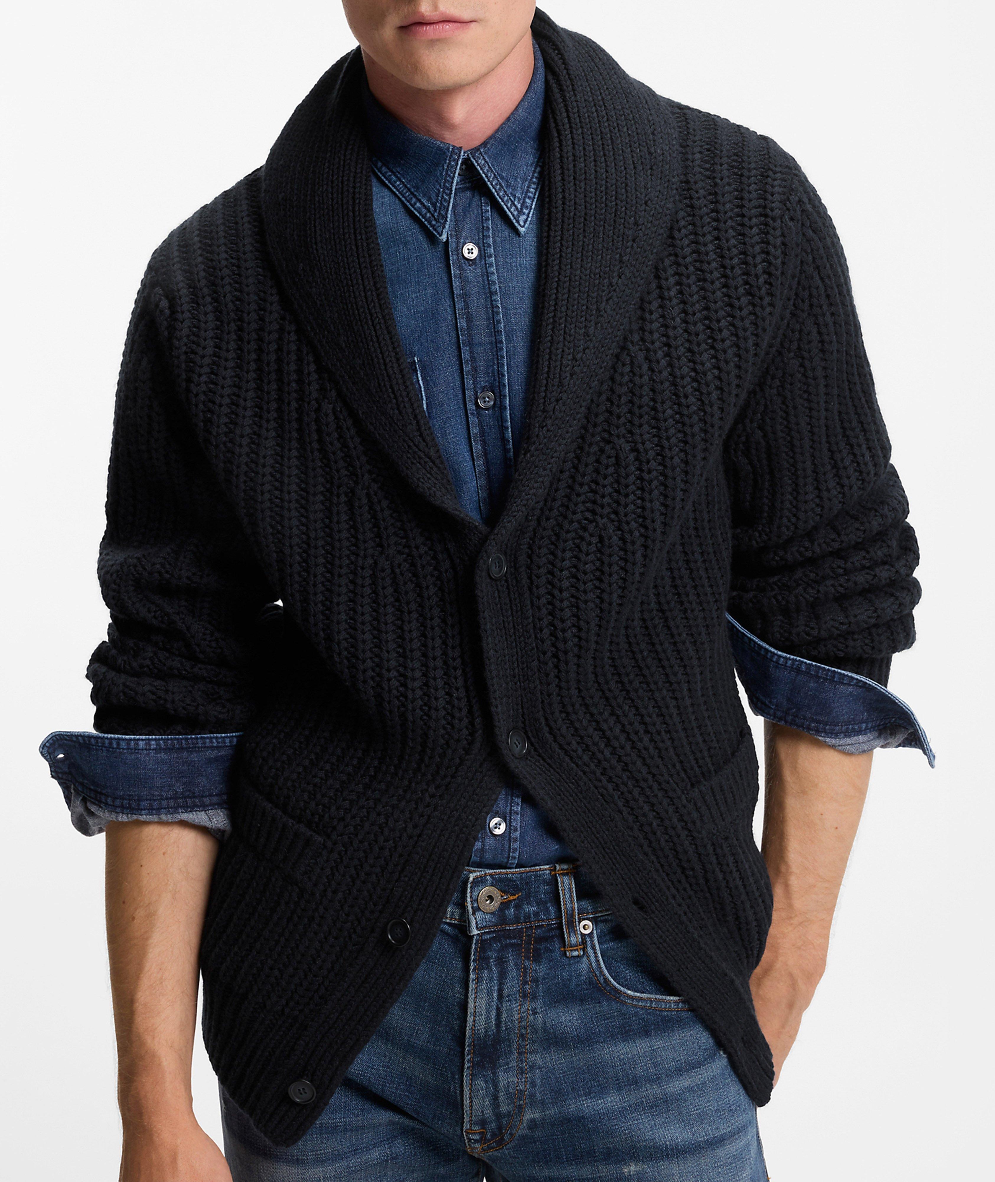 X BECKHAM Horace Shawl Collar Cardigan image 3